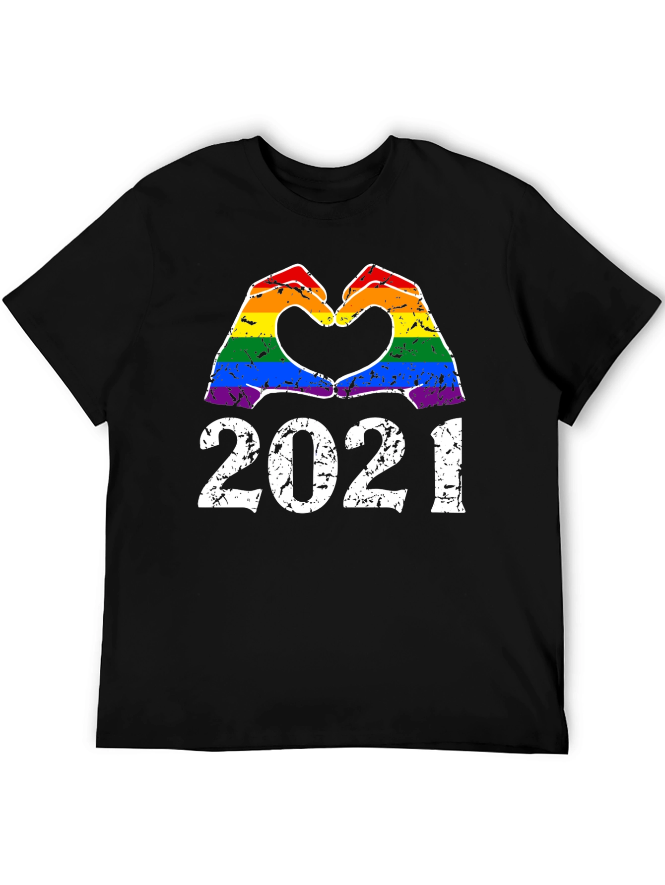 LGBT 2021 Heart Hands Pride T-Shirt