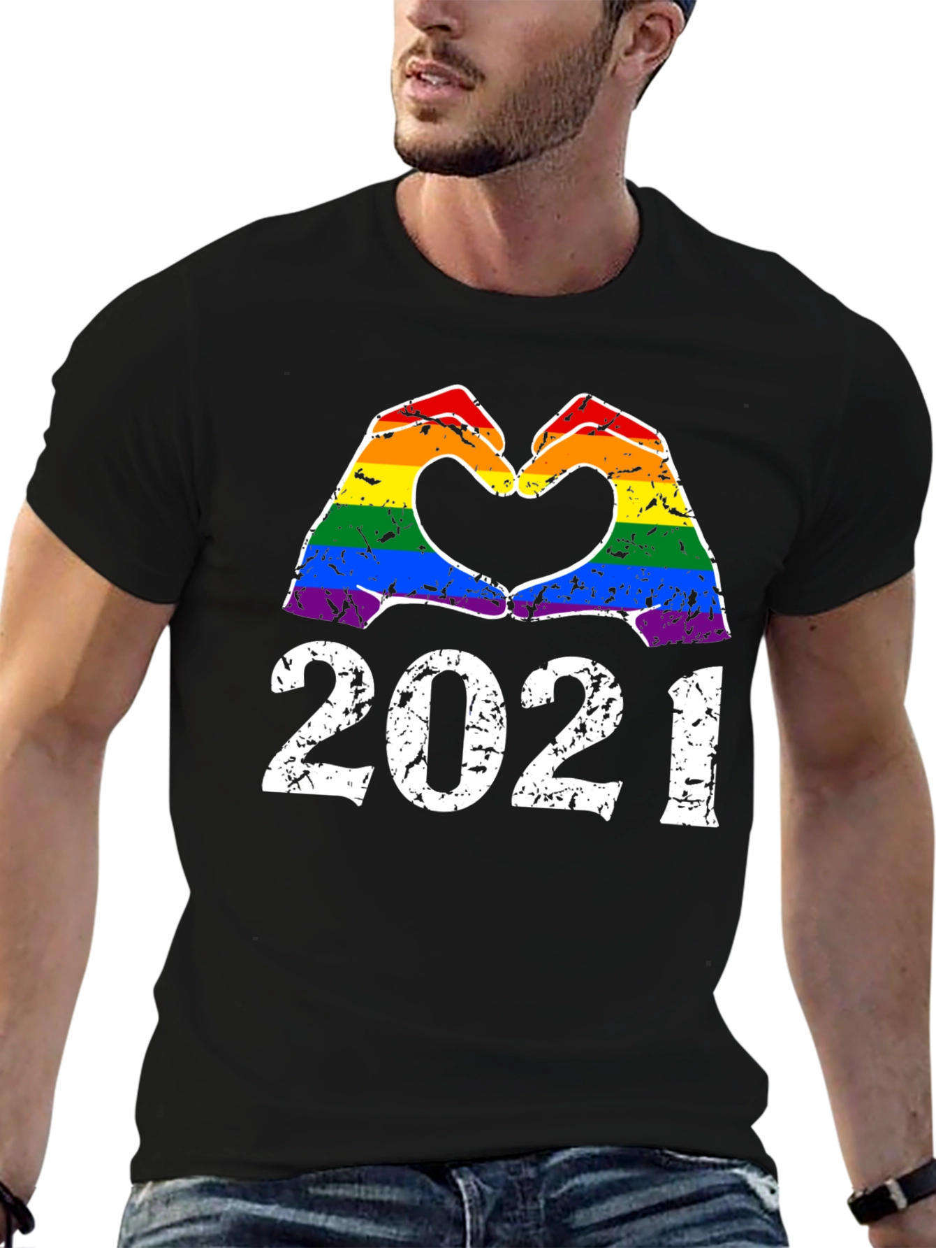 LGBT 2021 Heart Hands Pride T-Shirt