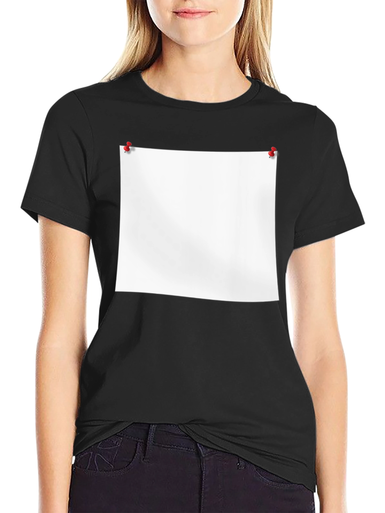 Blank Canvas Tee: Black Graphic T-Shirt