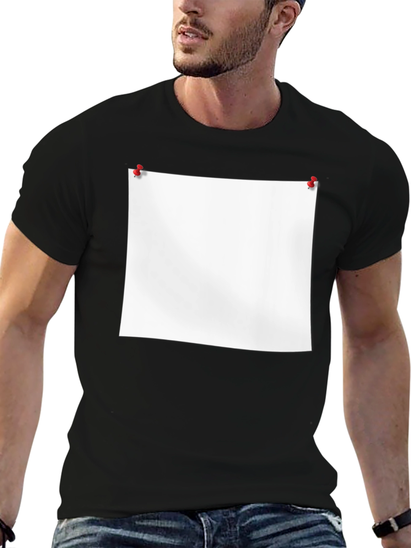 Blank Canvas Tee: Black Graphic T-Shirt
