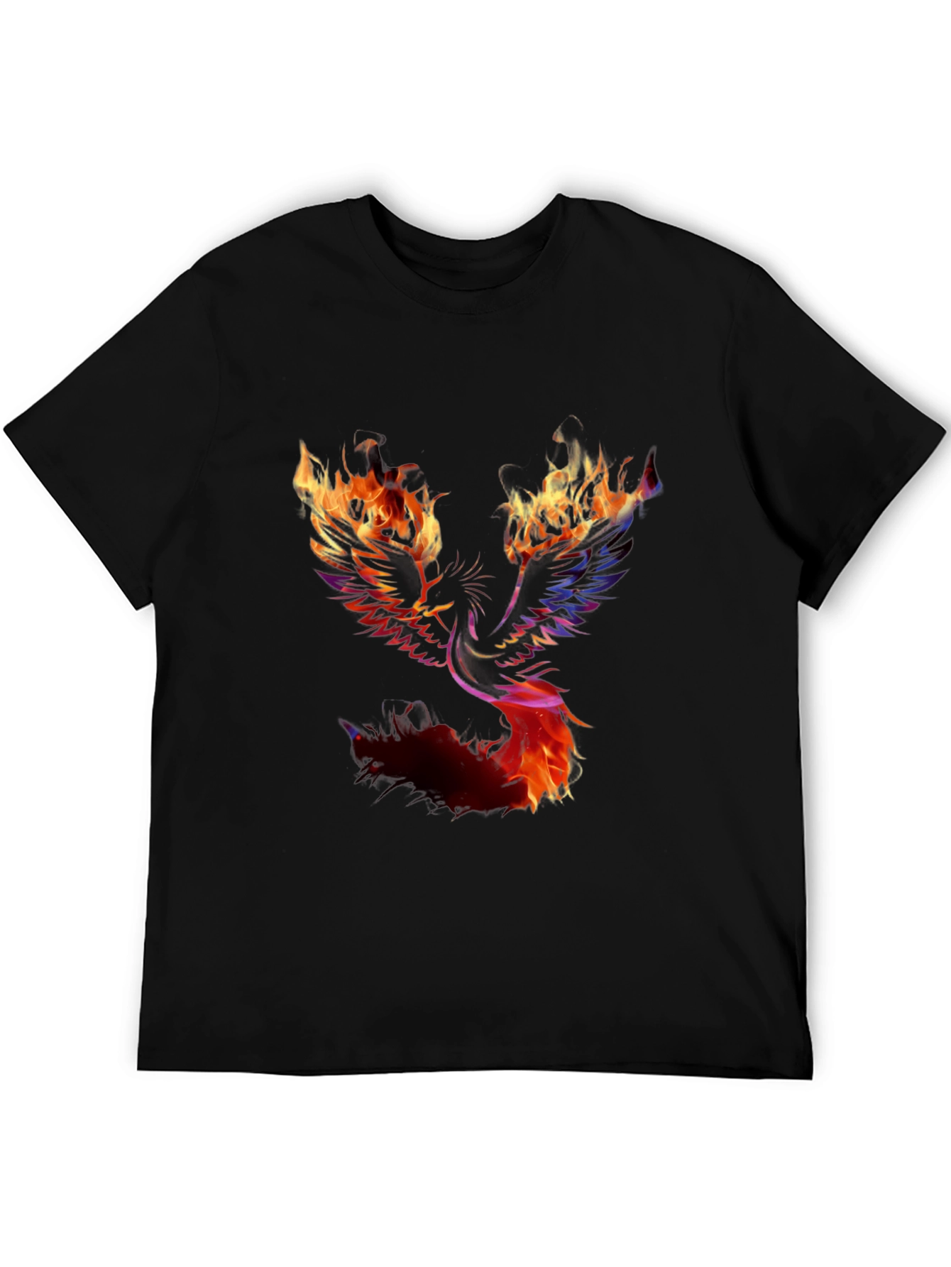 Fiery Phoenix Graphic Tee - Bold Statement Shirt