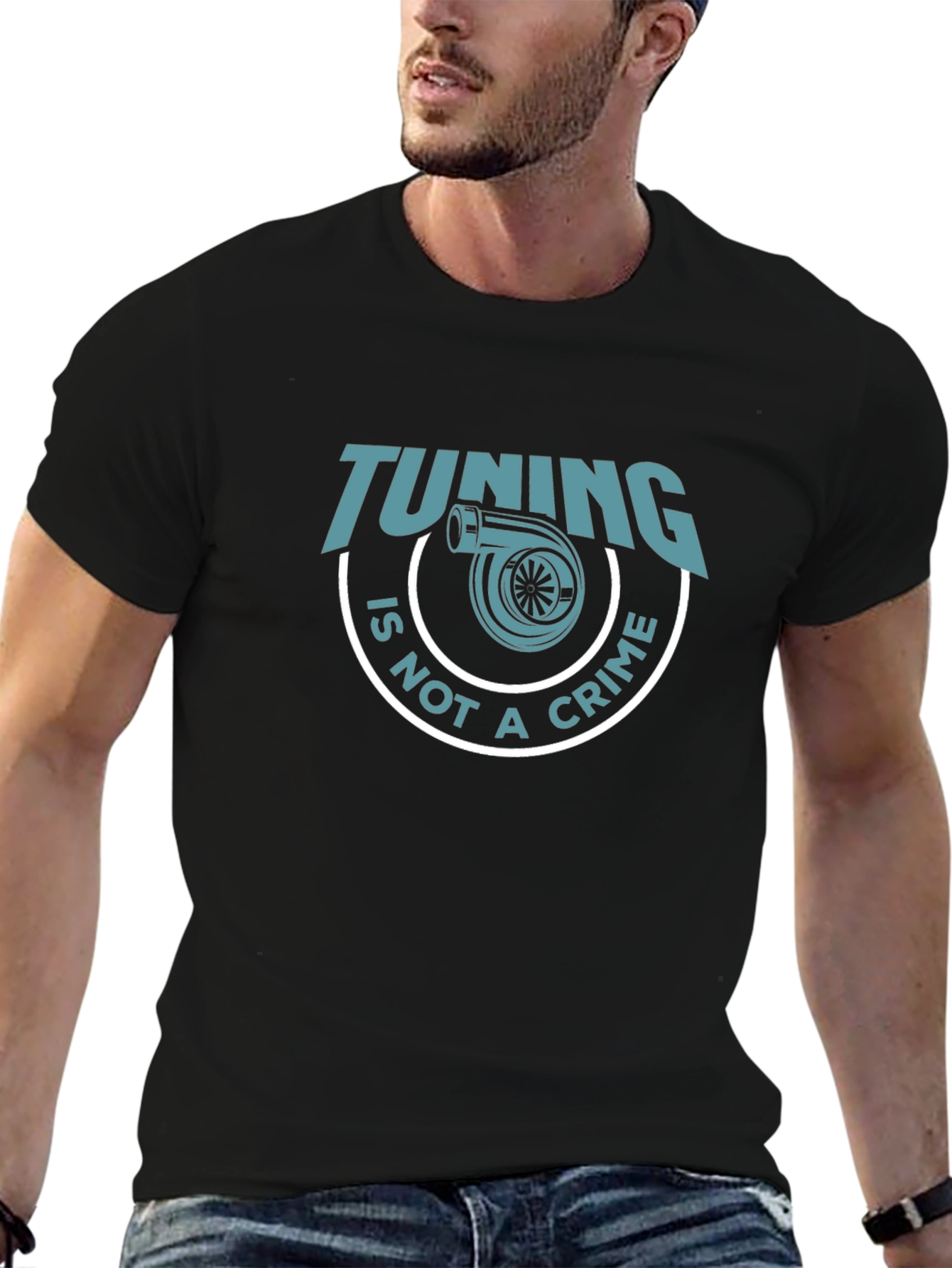 Tuning Is Not A Crime Black T-Shirt