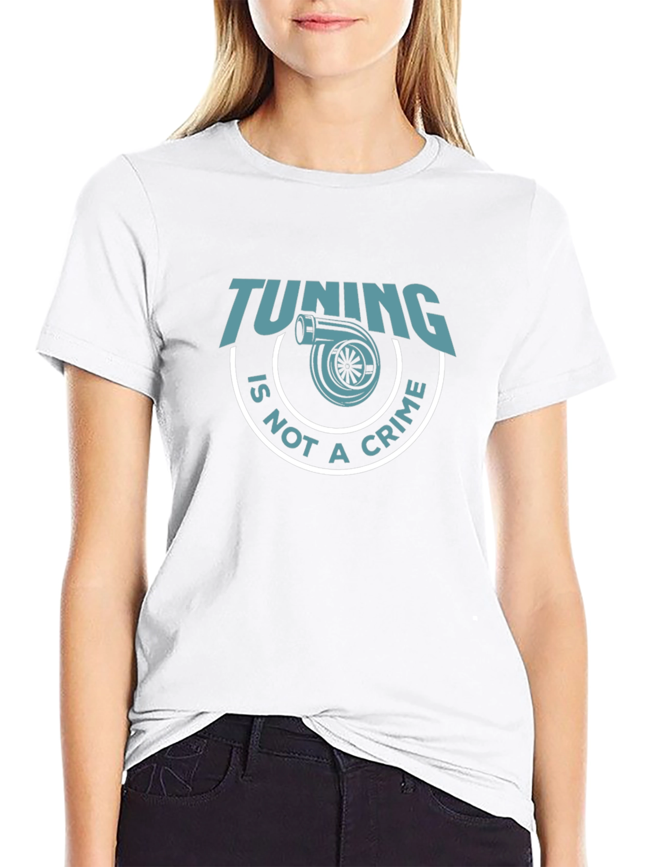 Tuning Is Not A Crime Black T-Shirt