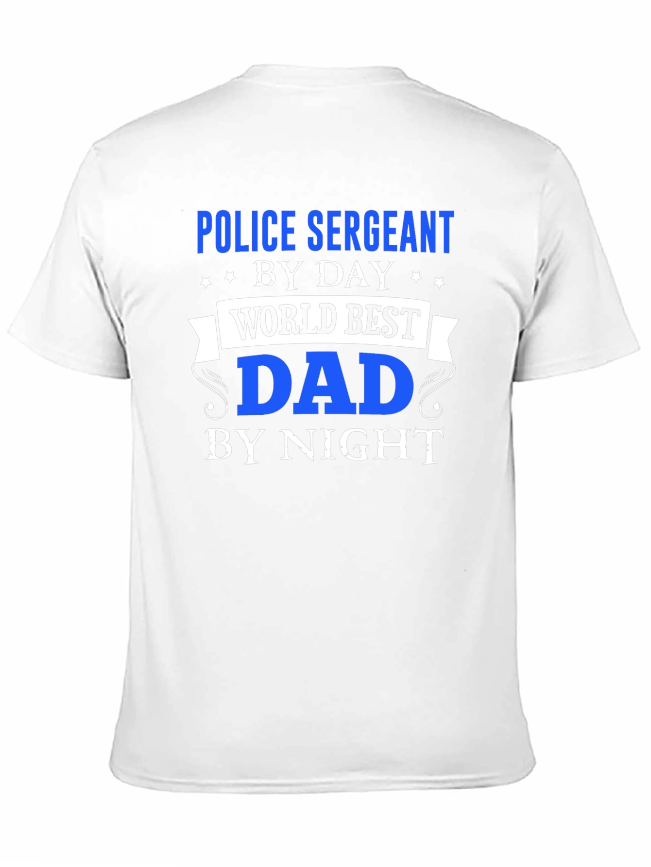 Police Sergeant Dad T-Shirt - Day & Night