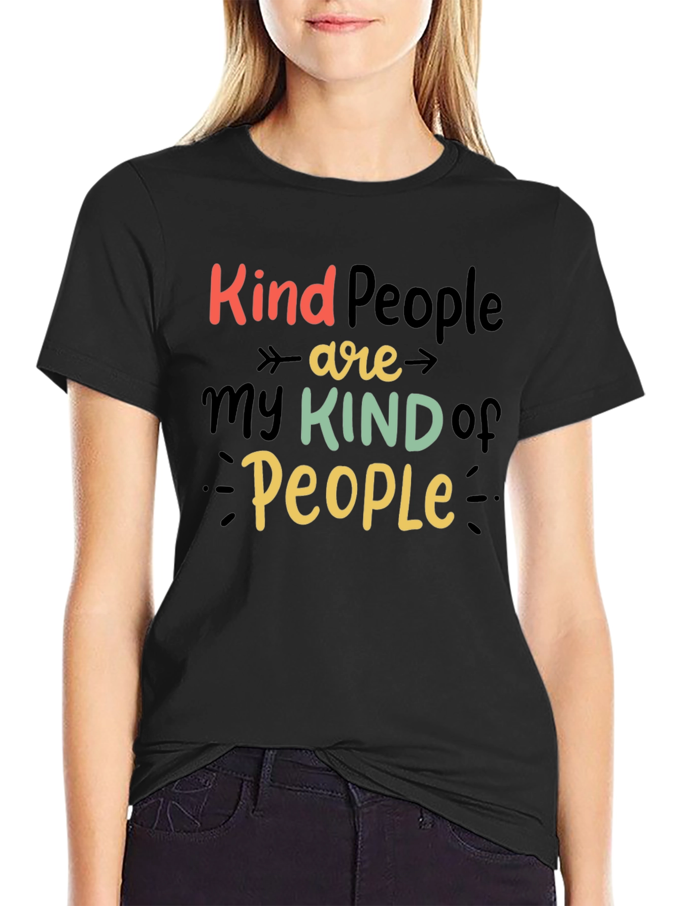 Kind People Graphic Tee - Positive Vibes T-Shirt