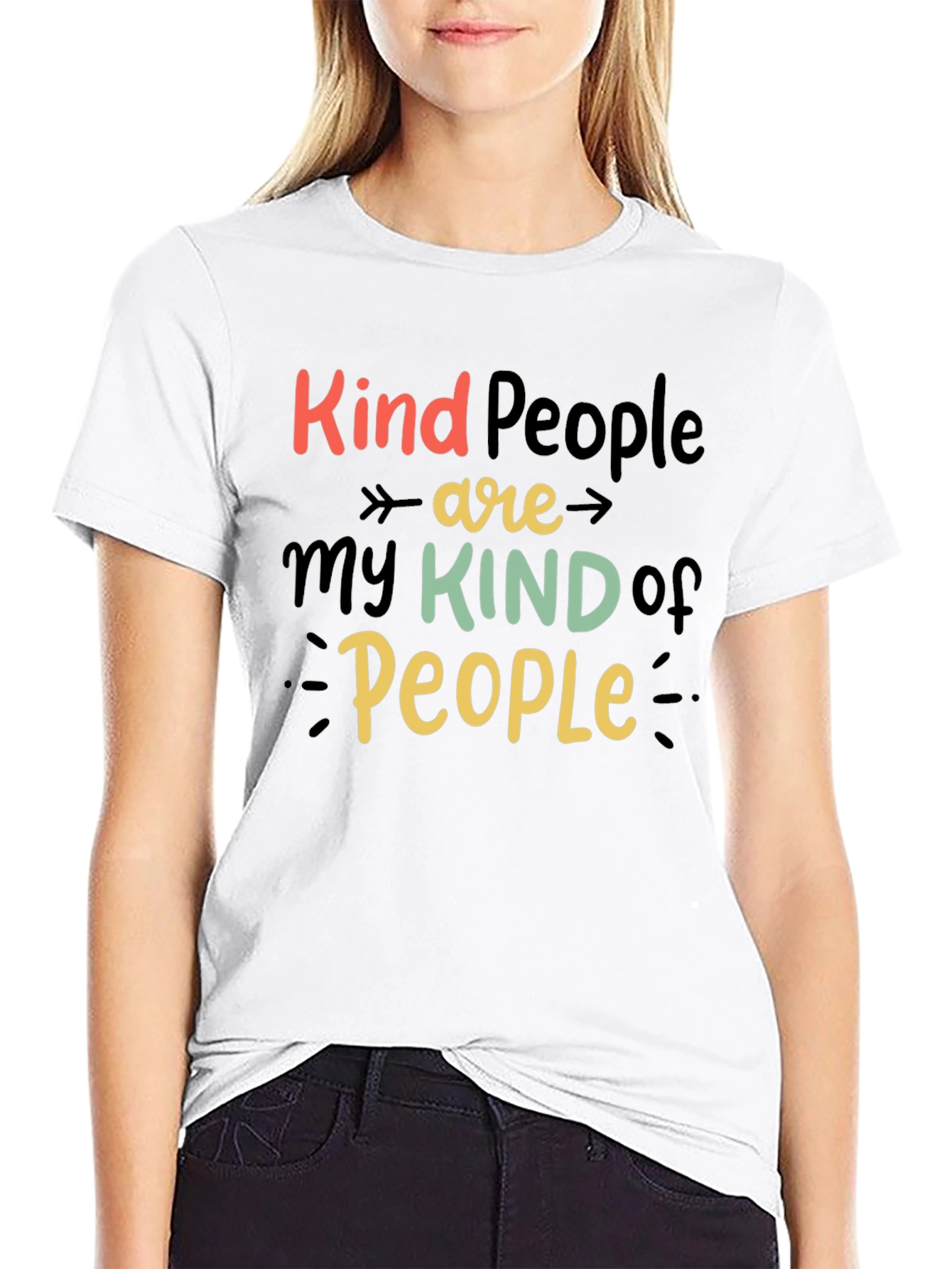 Kind People Graphic Tee - Positive Vibes T-Shirt