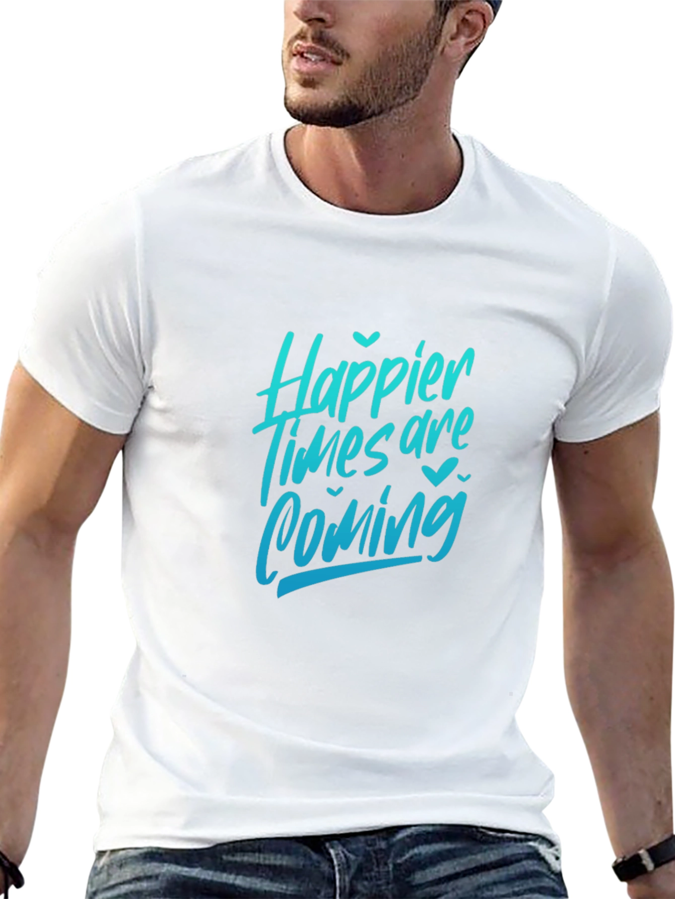 Happier Times Graphic Tee - Black