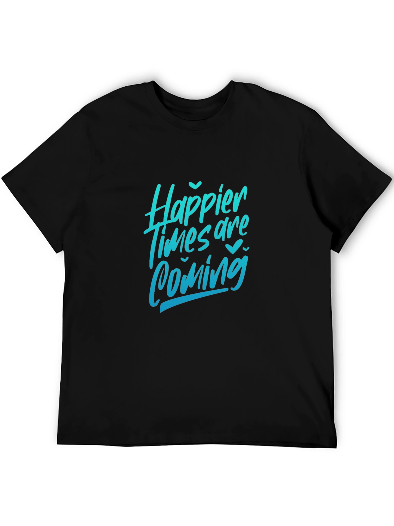 Happier Times Graphic Tee - Black