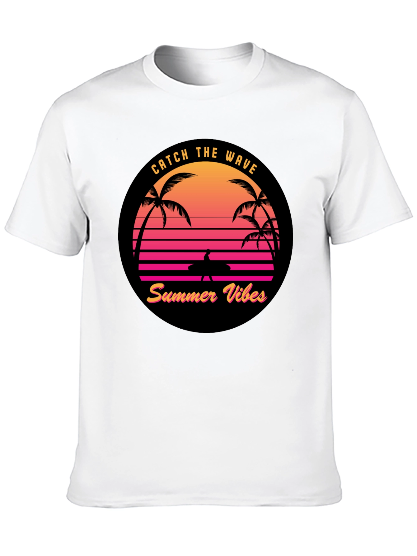 Retro Sunset Surfer T-Shirt