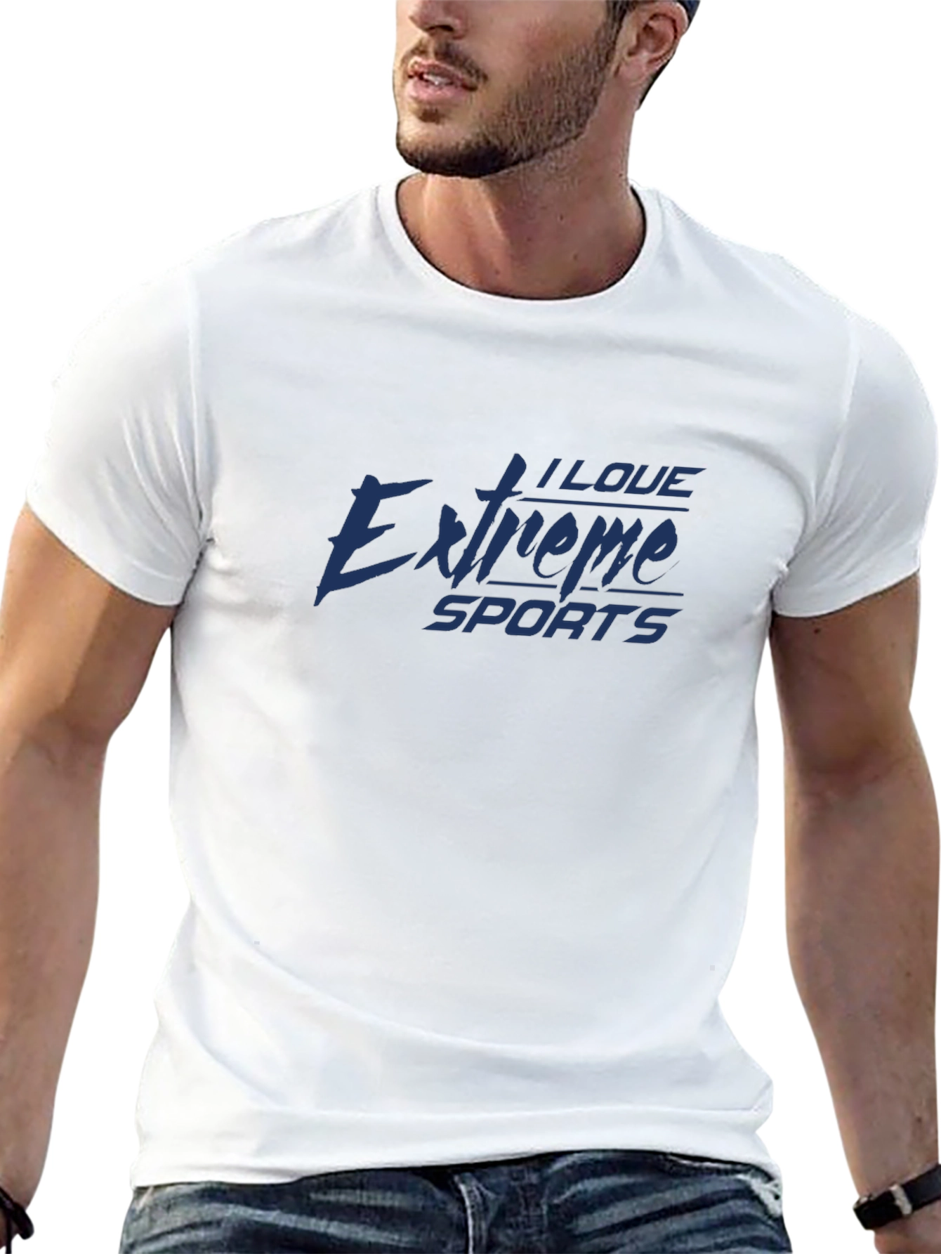 I Love Extreme Sports Black T-Shirt