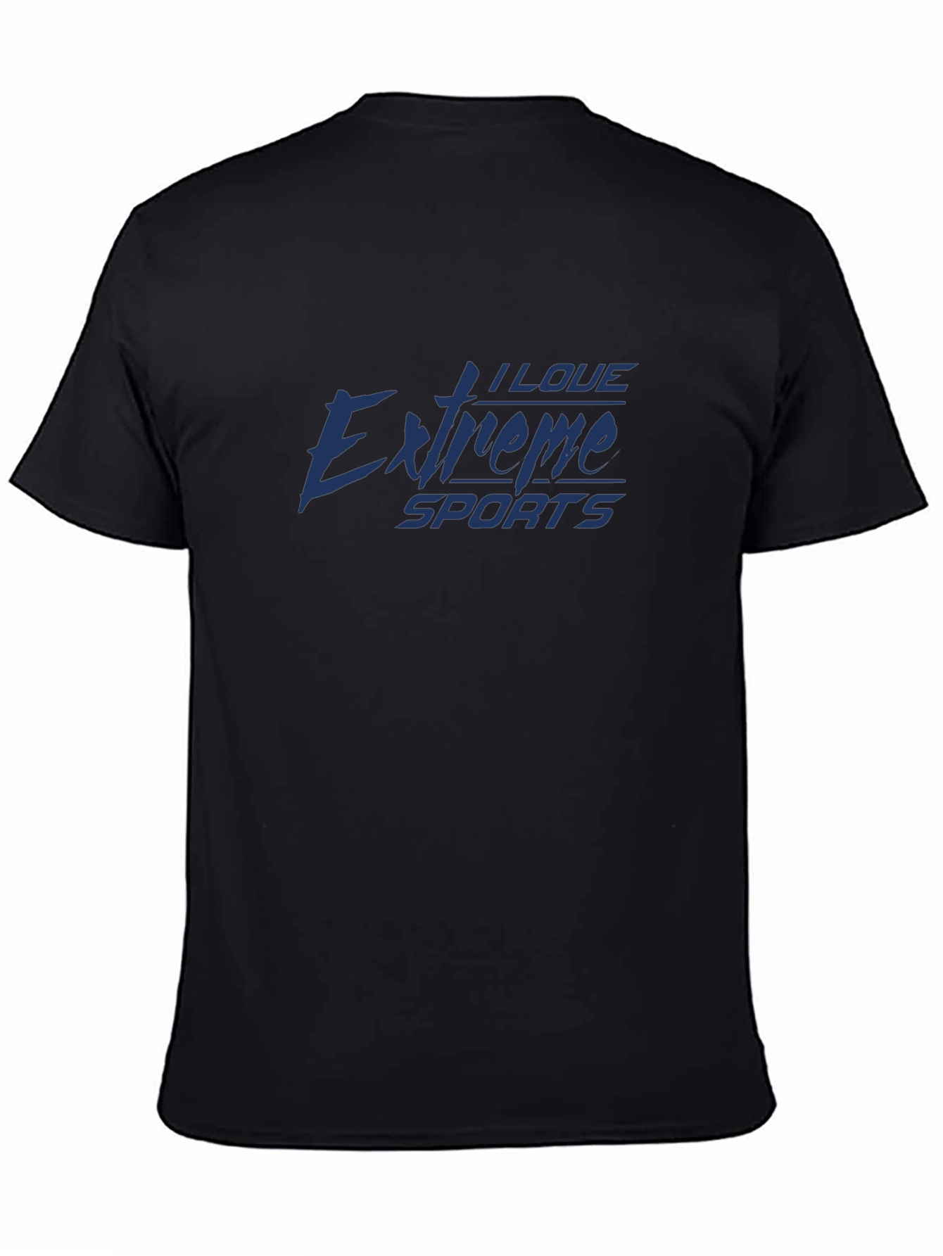I Love Extreme Sports Black T-Shirt