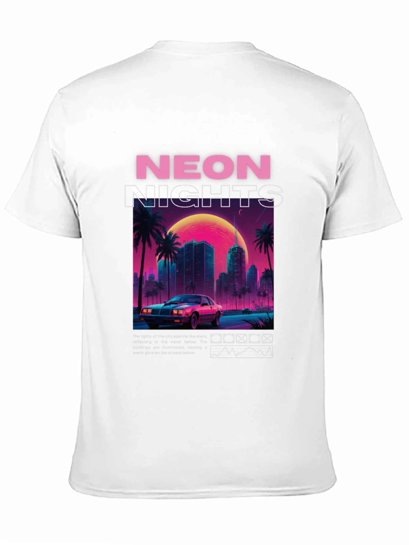 Neon Nights Graphic T-Shirt - Retro 80s Style