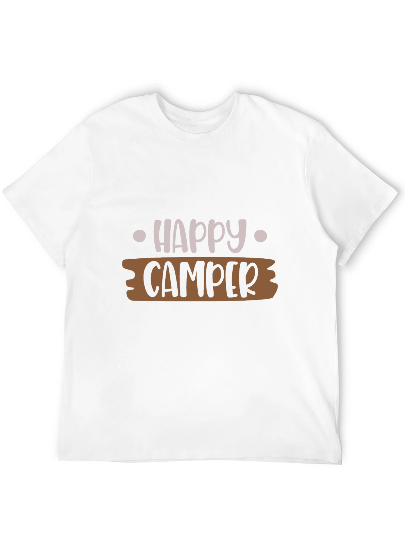 Happy Camper Graphic Tee - Unisex Black T-Shirt
