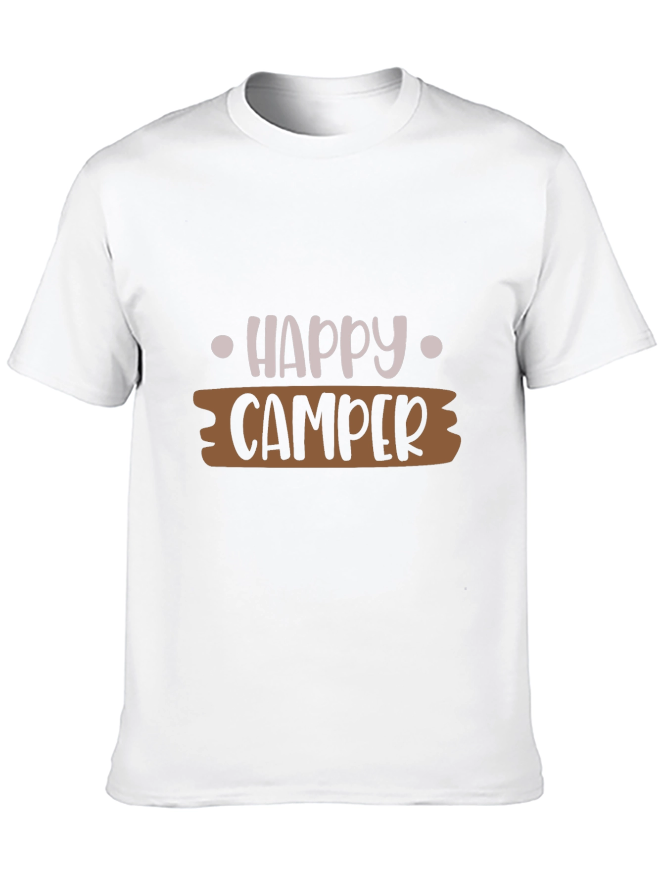 Happy Camper Graphic Tee - Unisex Black T-Shirt