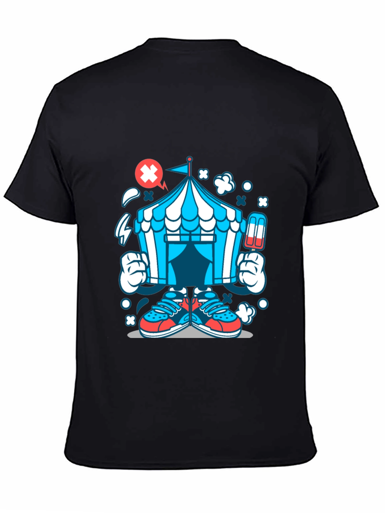 Cartoon Circus Tent Graphic Tee