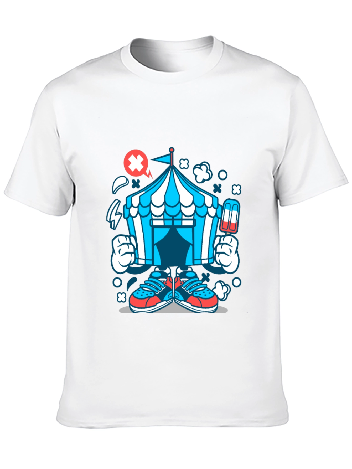 Cartoon Circus Tent Graphic Tee
