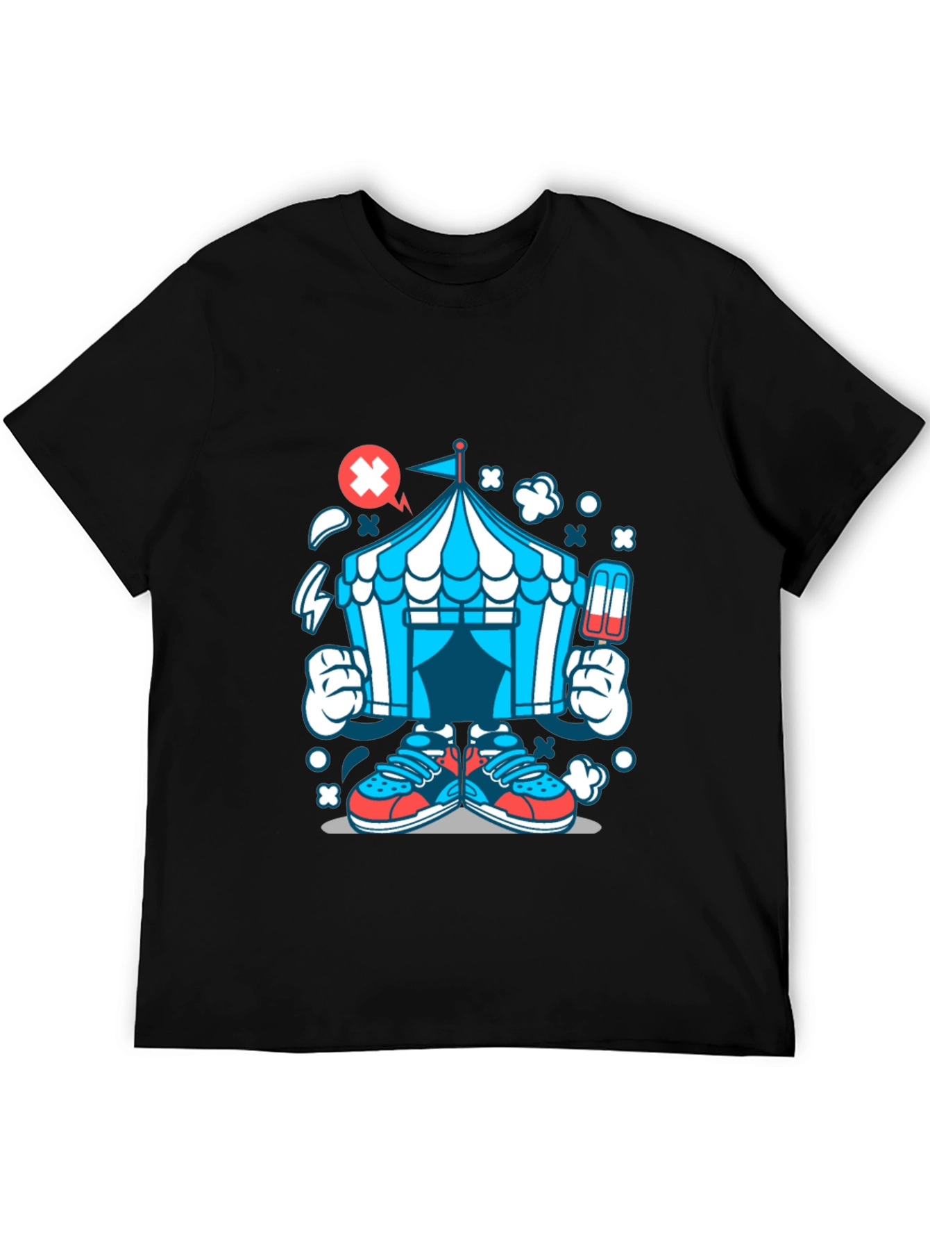 Cartoon Circus Tent Graphic Tee