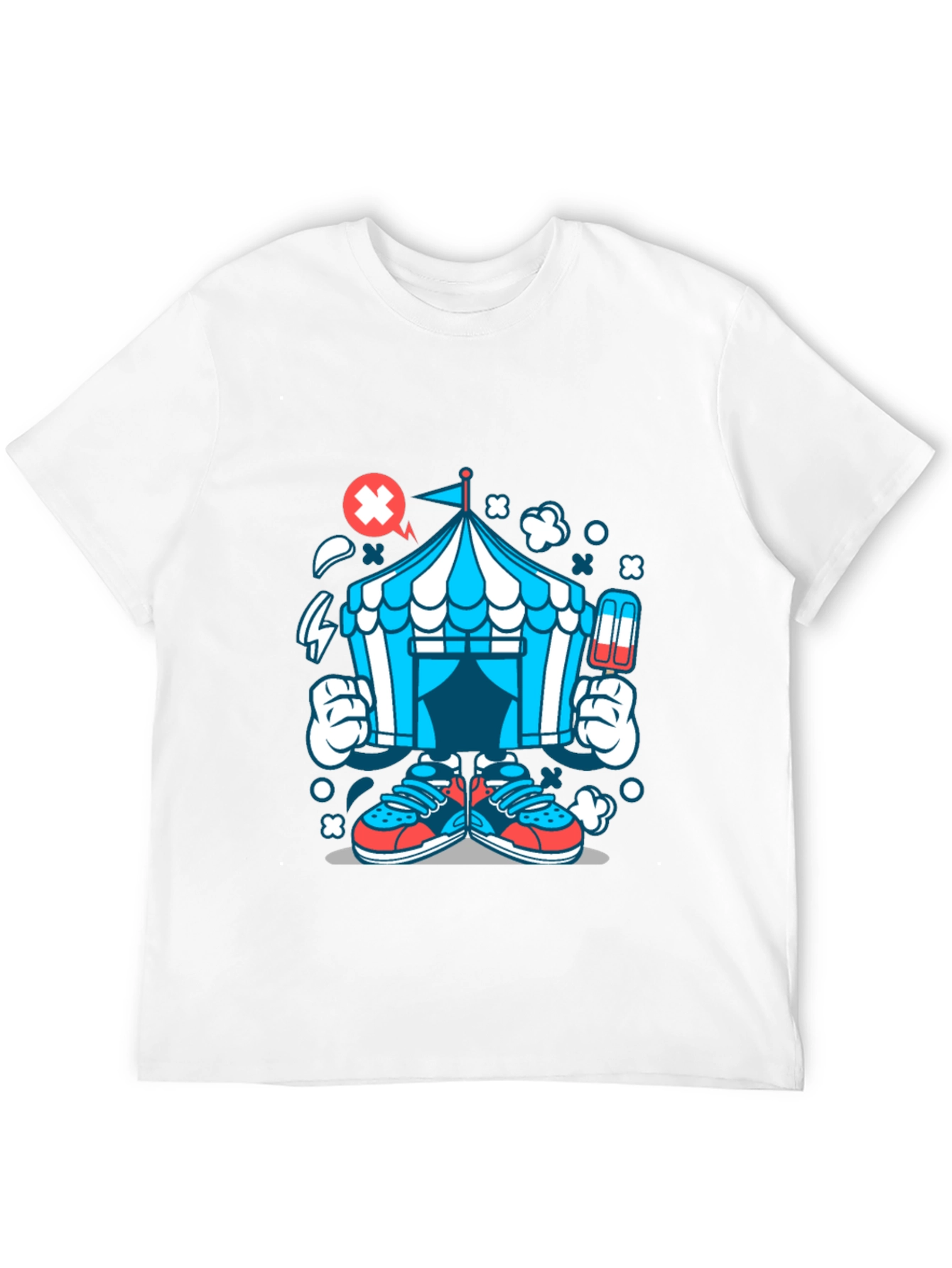 Cartoon Circus Tent Graphic Tee