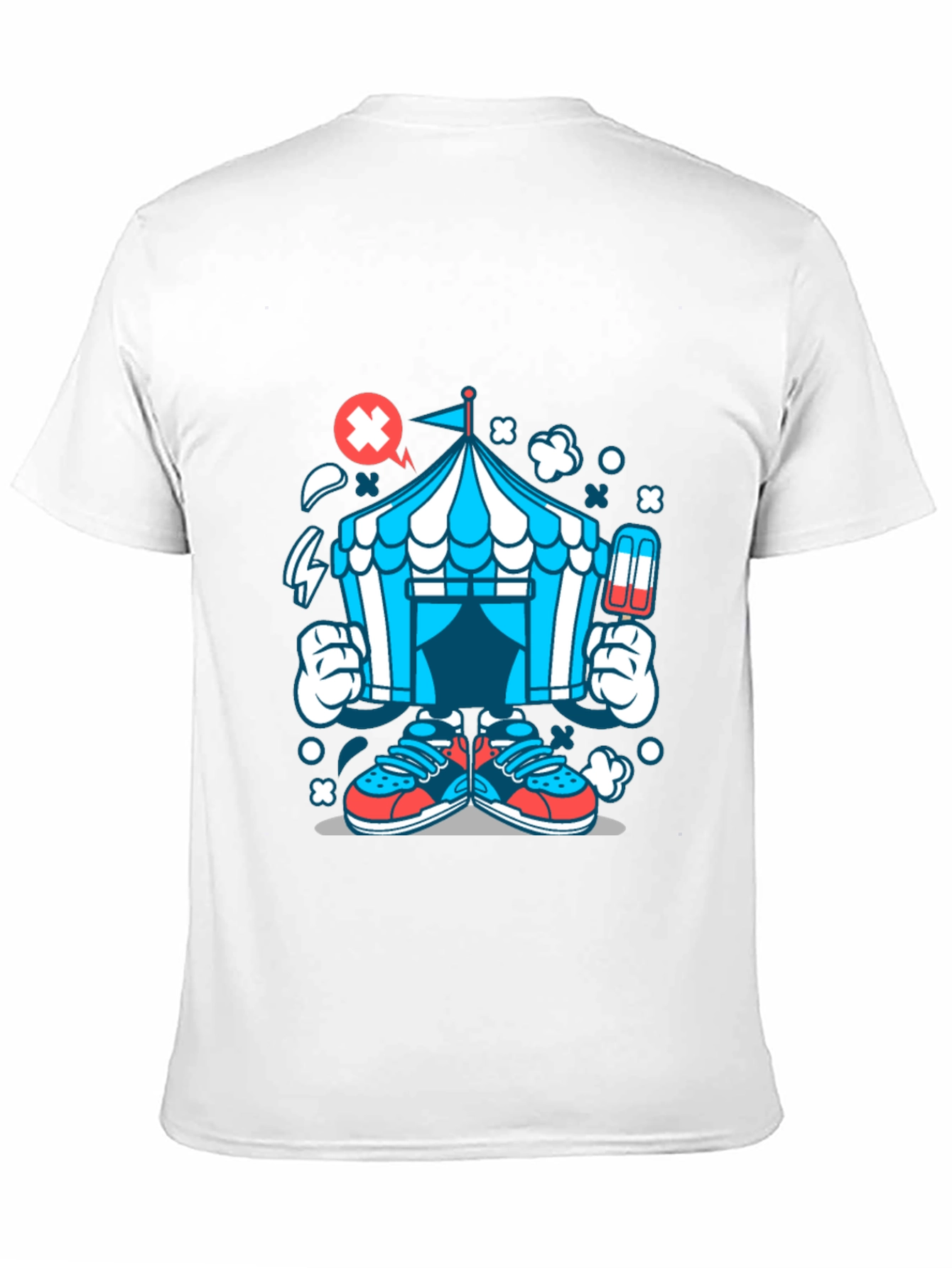 Cartoon Circus Tent Graphic Tee