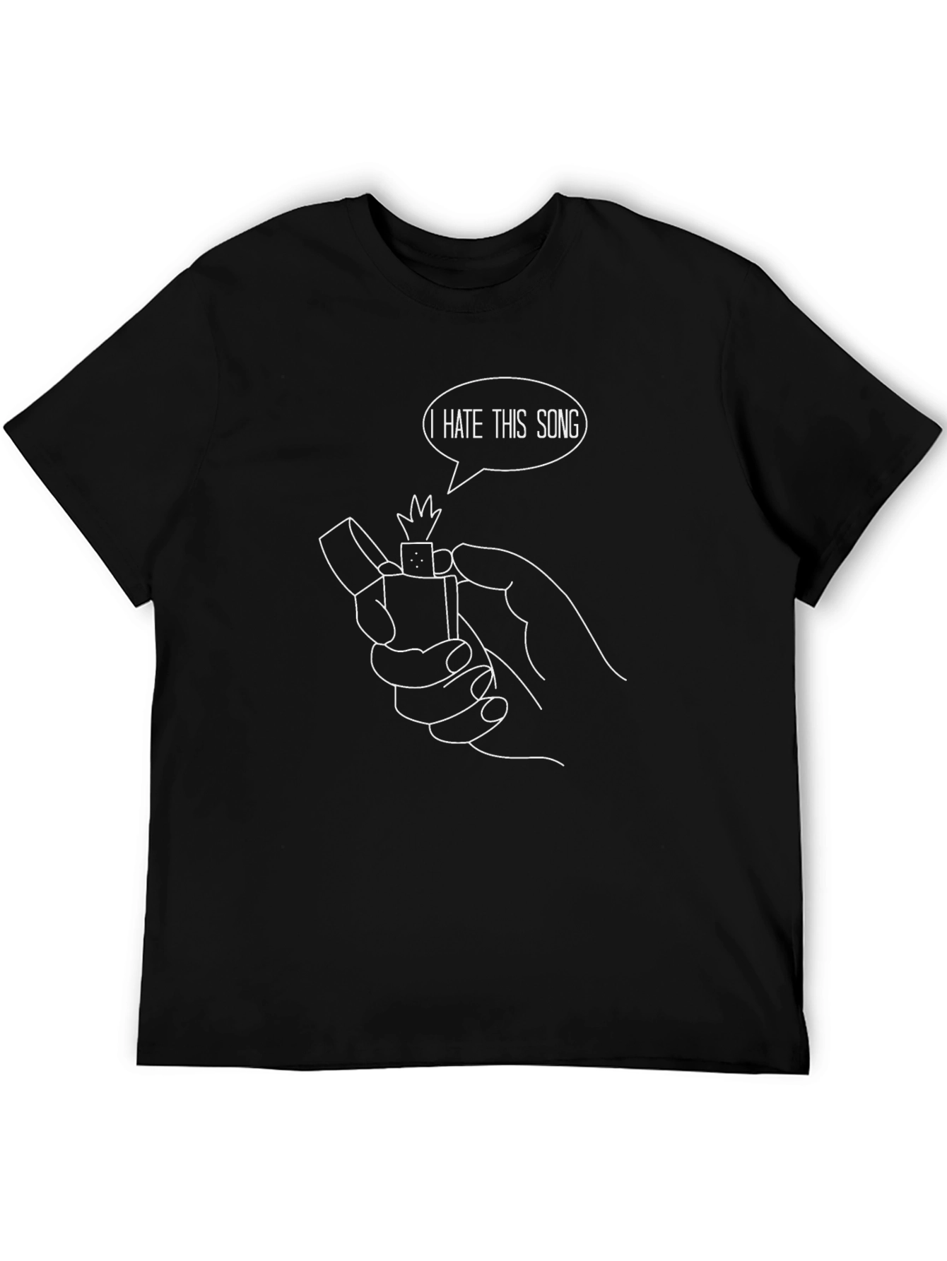 I Hate This Song Black Graphic Tee