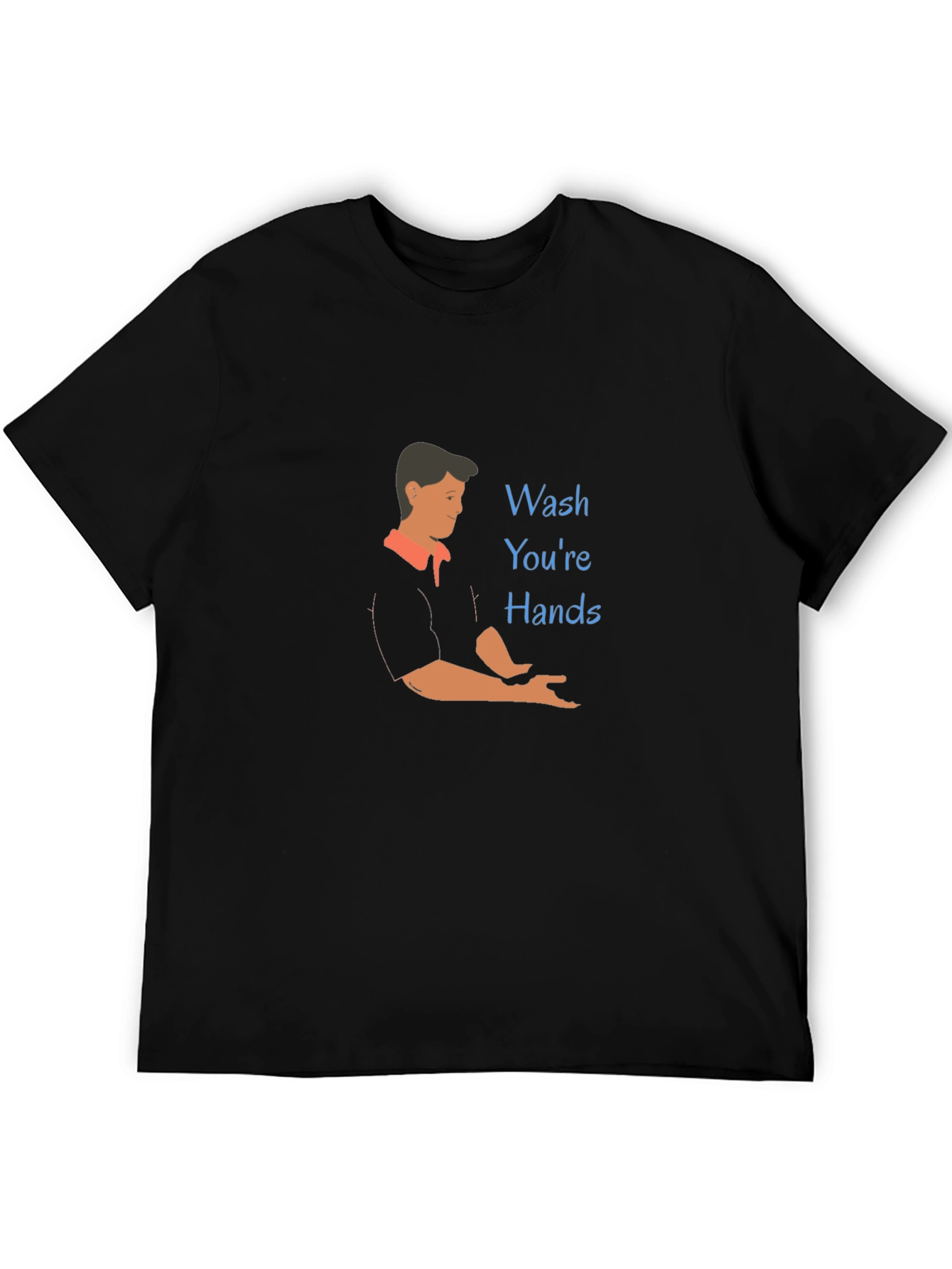 Wash Your Hands Graphic Tee - Black
