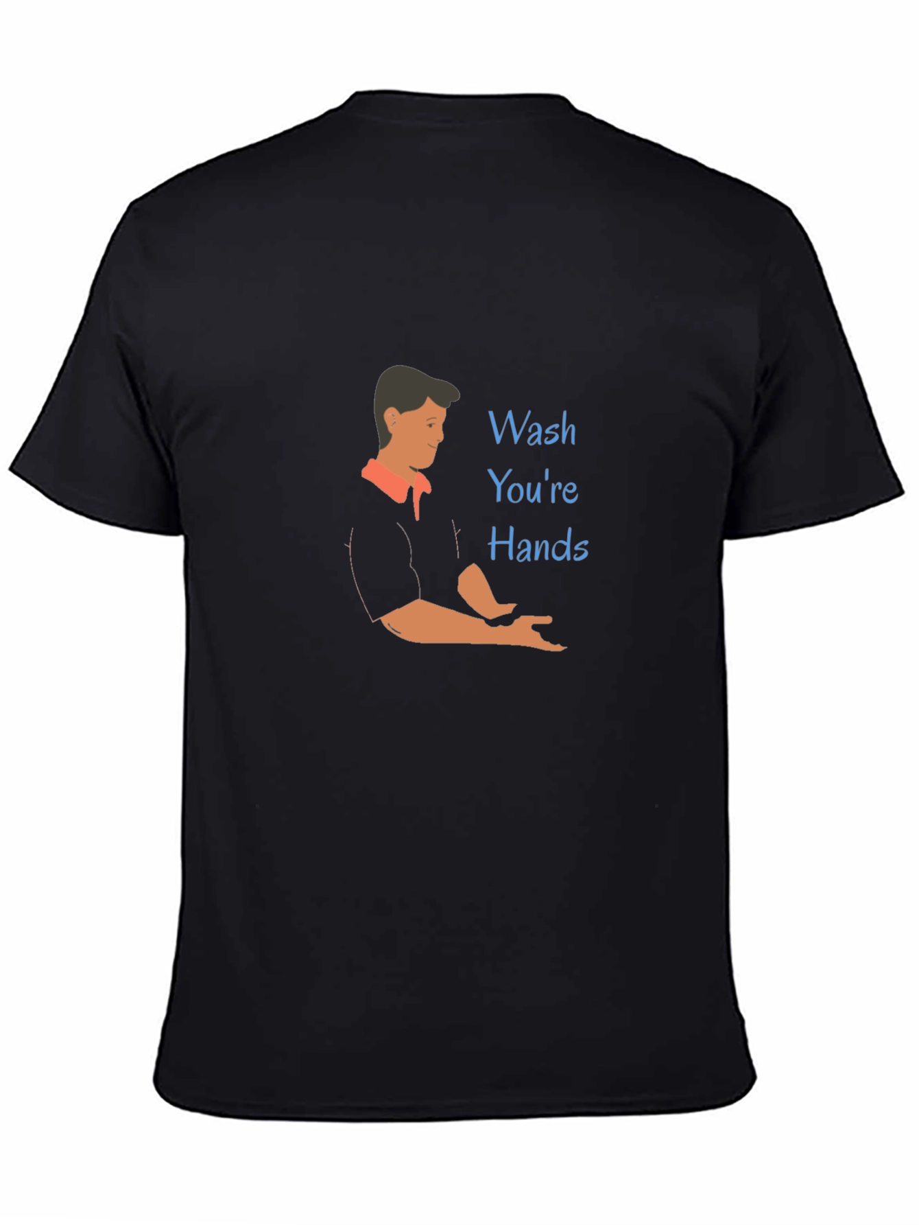 Wash Your Hands Graphic Tee - Black