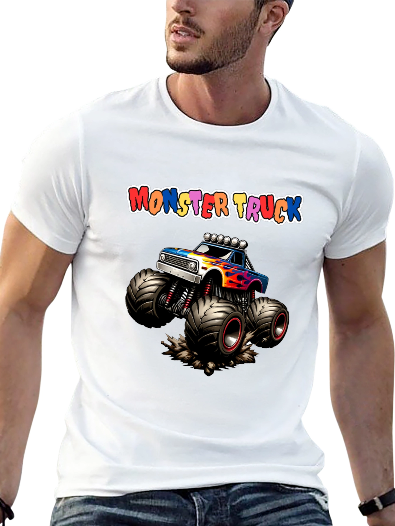 Monster Truck Graphic T-Shirt Cool Kids Design