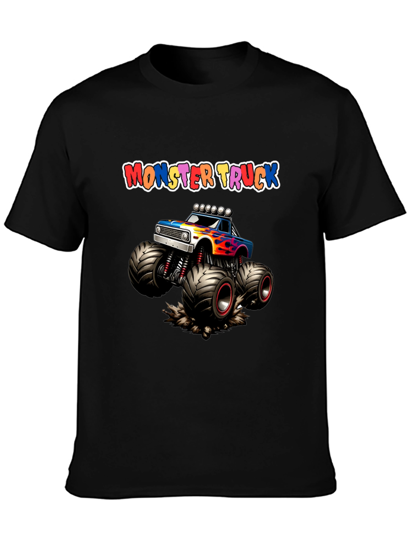 Monster Truck Graphic T-Shirt Cool Kids Design