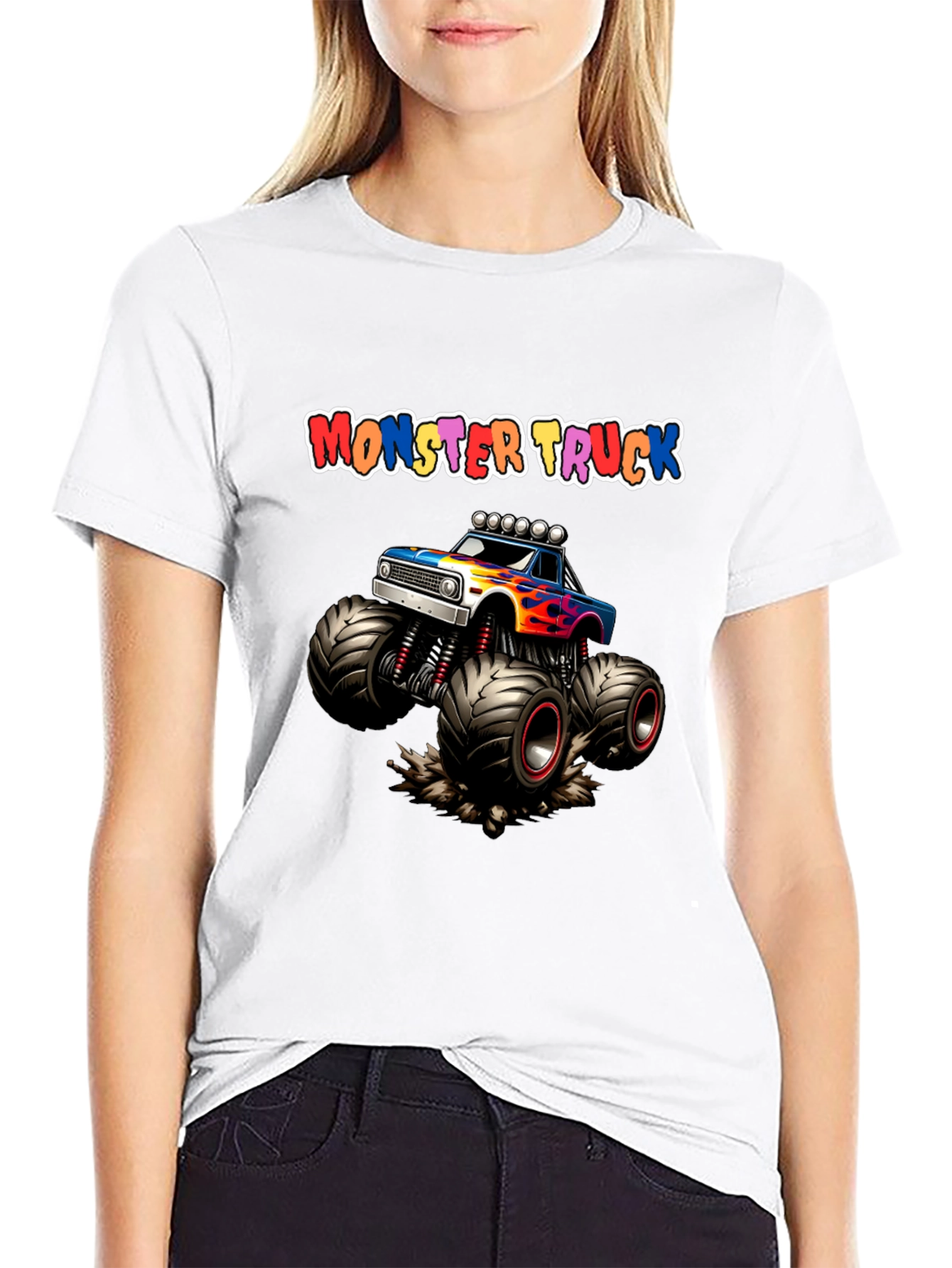 Monster Truck Graphic T-Shirt Cool Kids Design