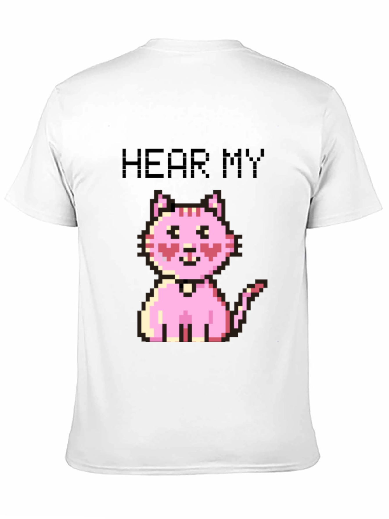 Pixel Cat T-Shirt - Hear My Meow!