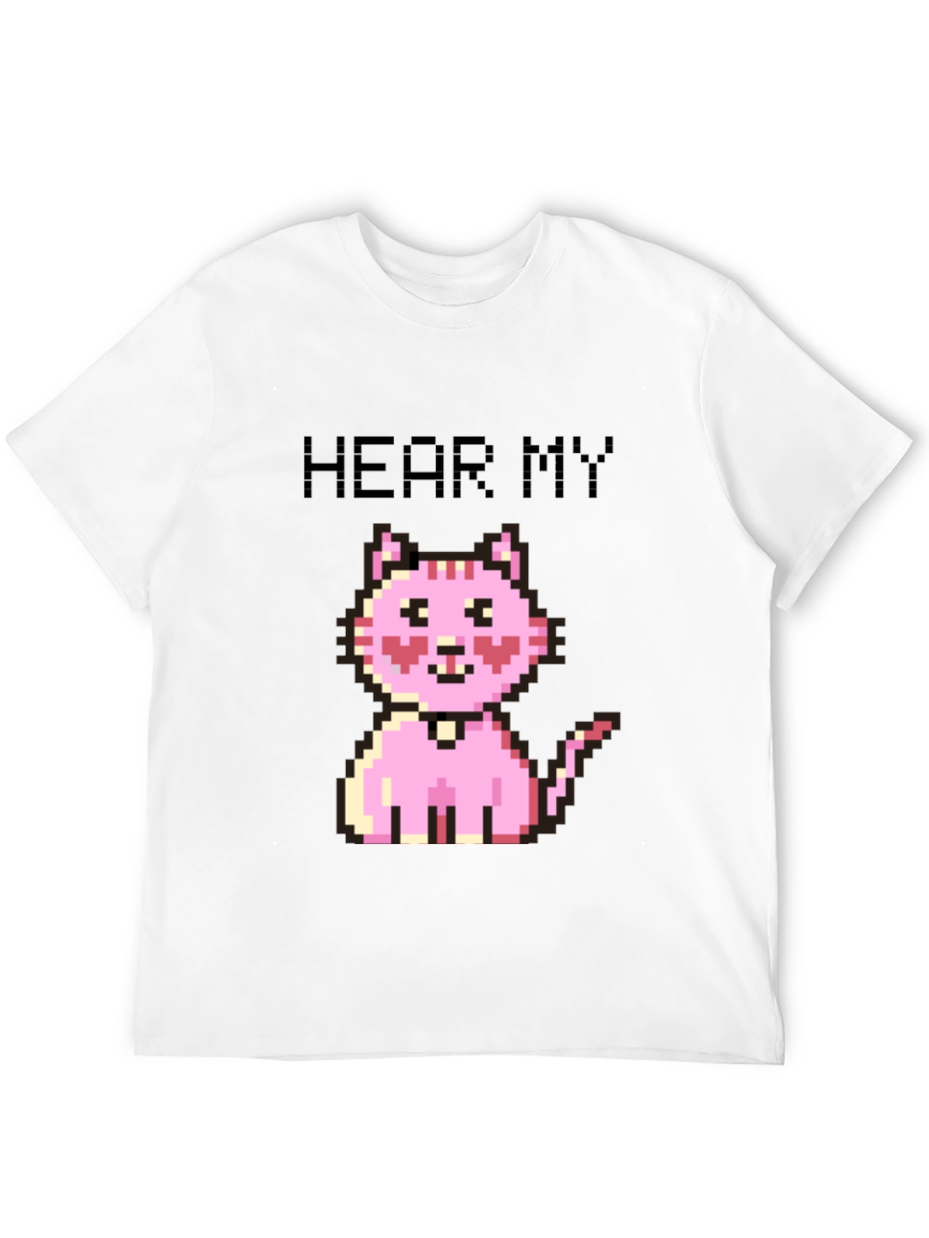 Pixel Cat T-Shirt - Hear My Meow!