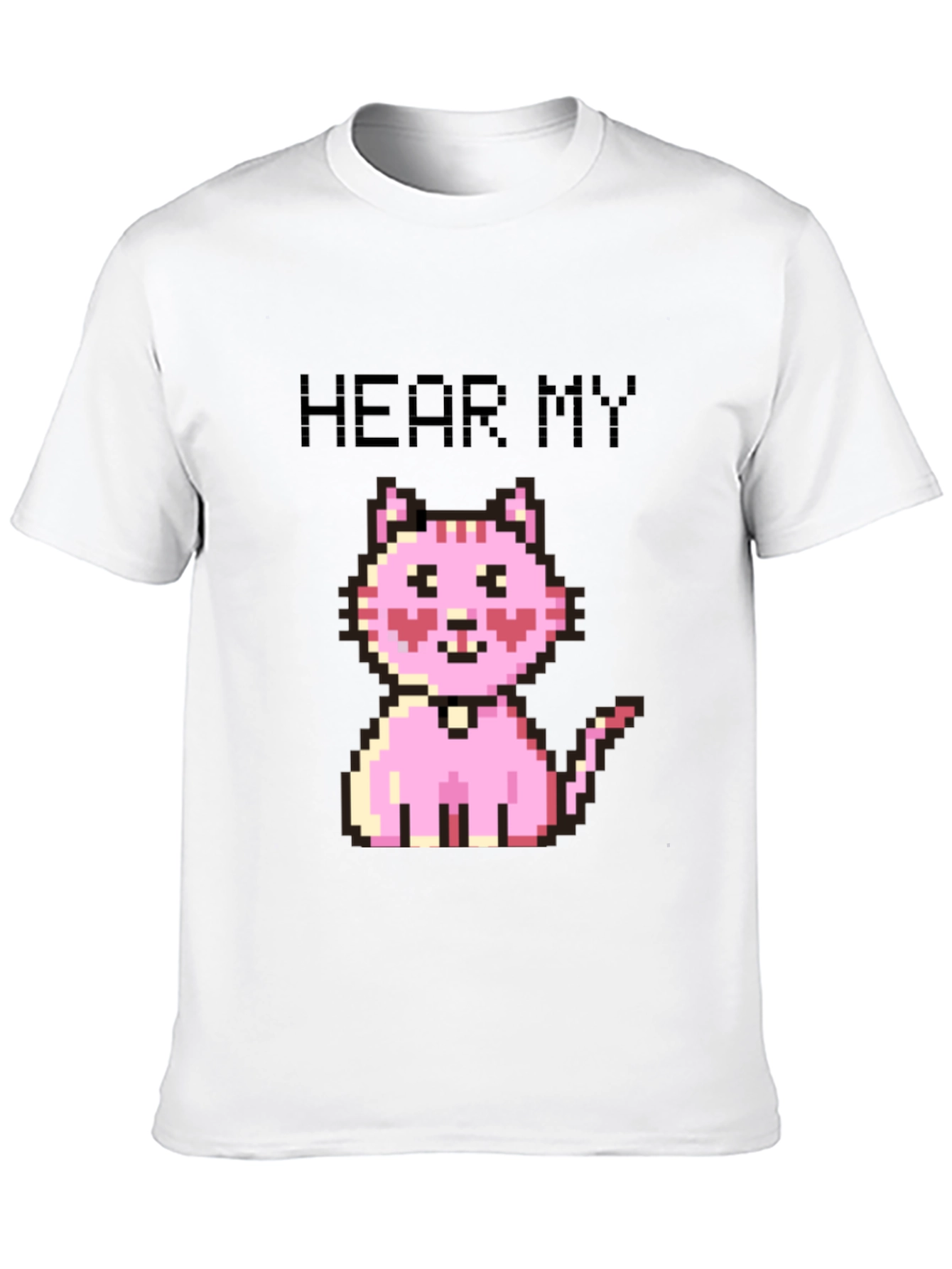 Pixel Cat T-Shirt - Hear My Meow!