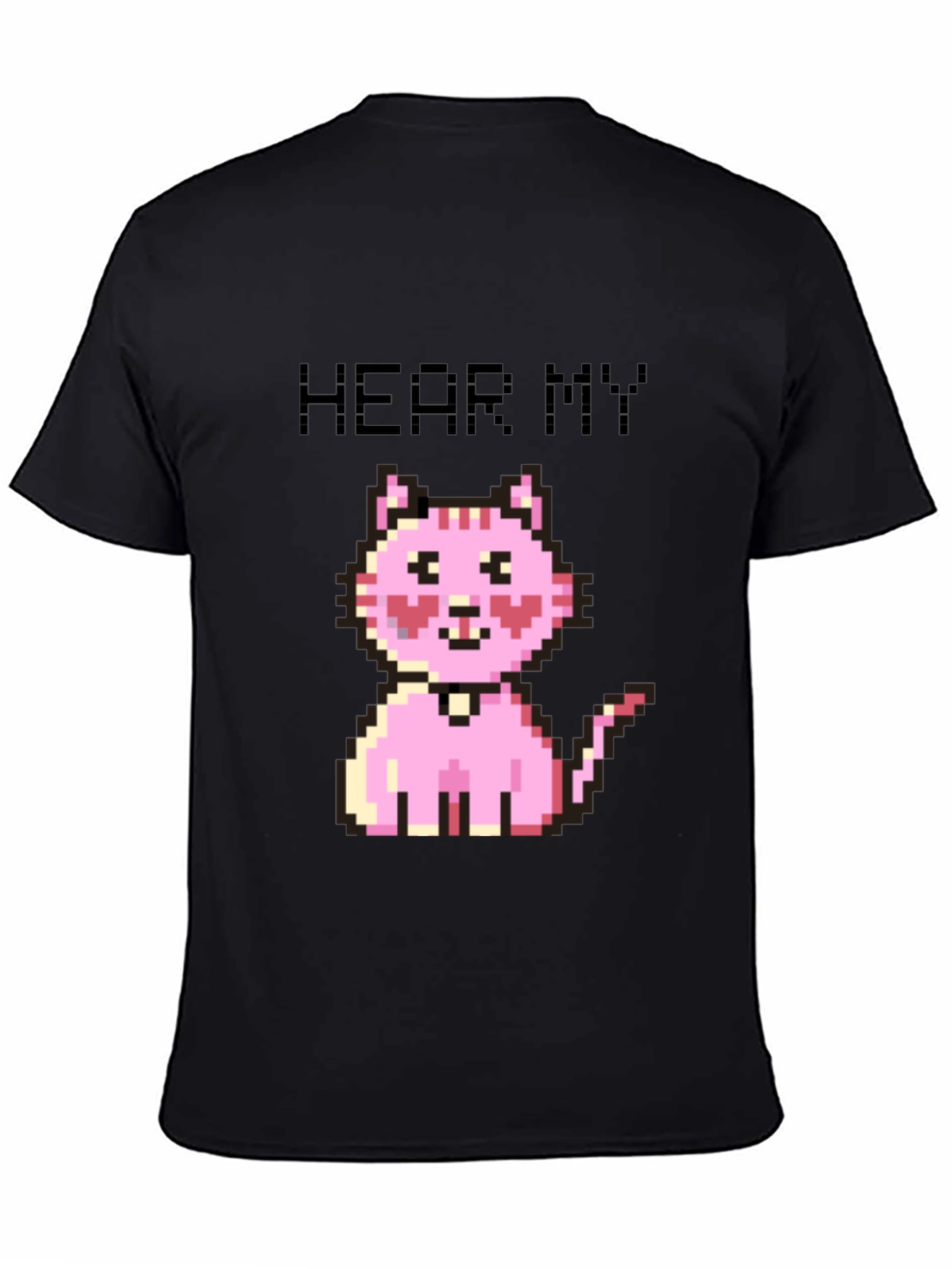 Pixel Cat T-Shirt - Hear My Meow!