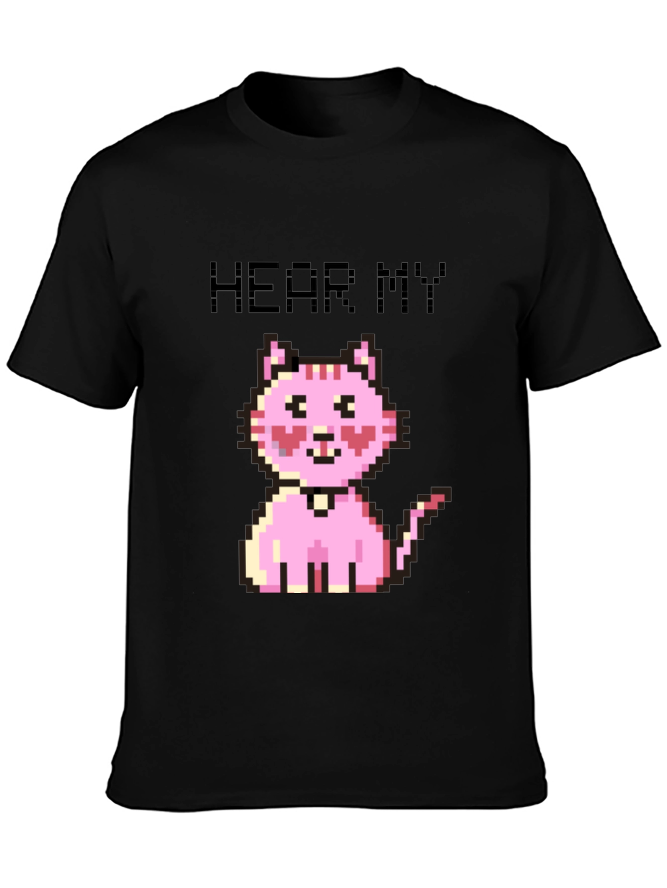 Pixel Cat T-Shirt - Hear My Meow!