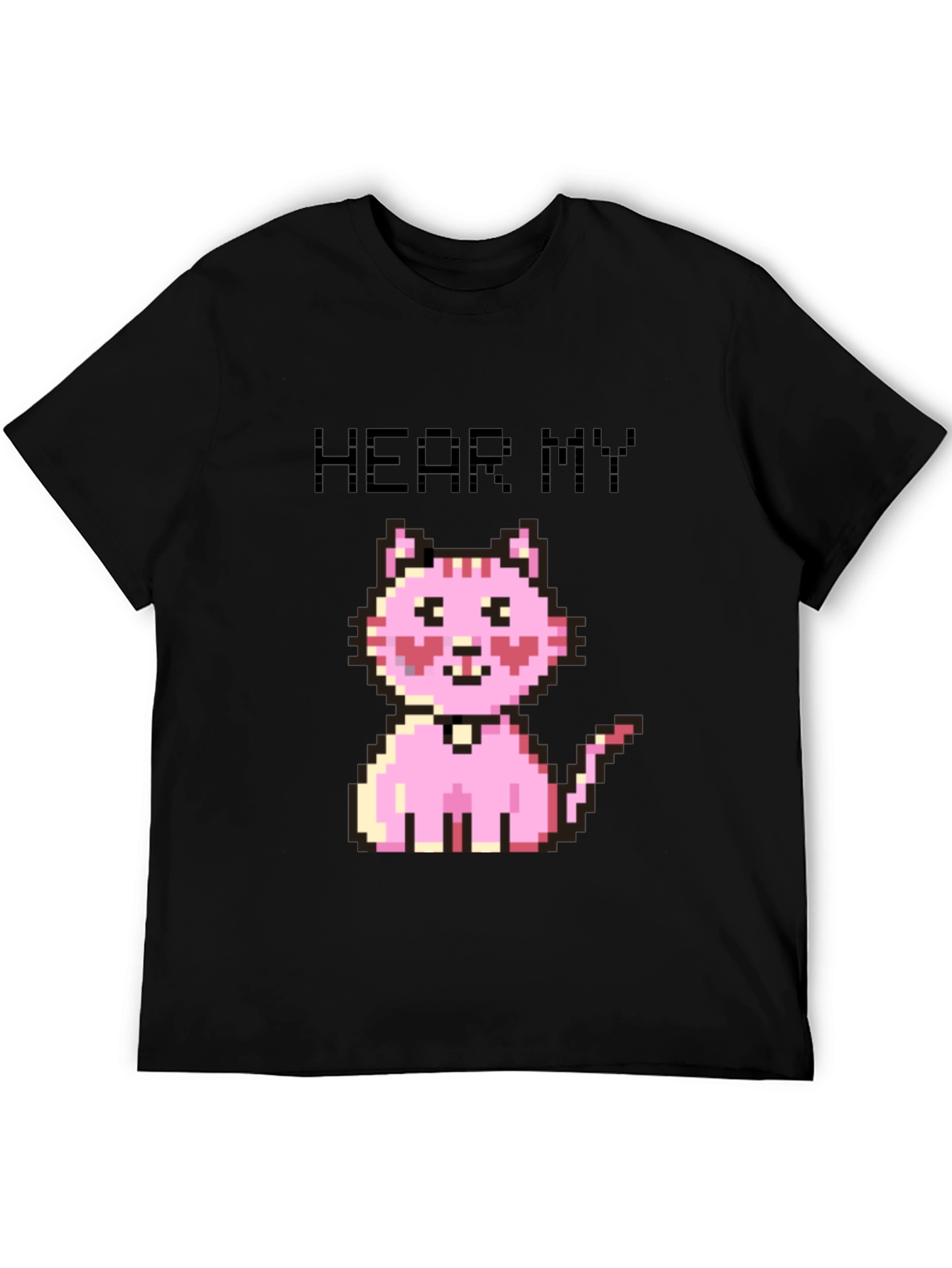 Pixel Cat T-Shirt - Hear My Meow!