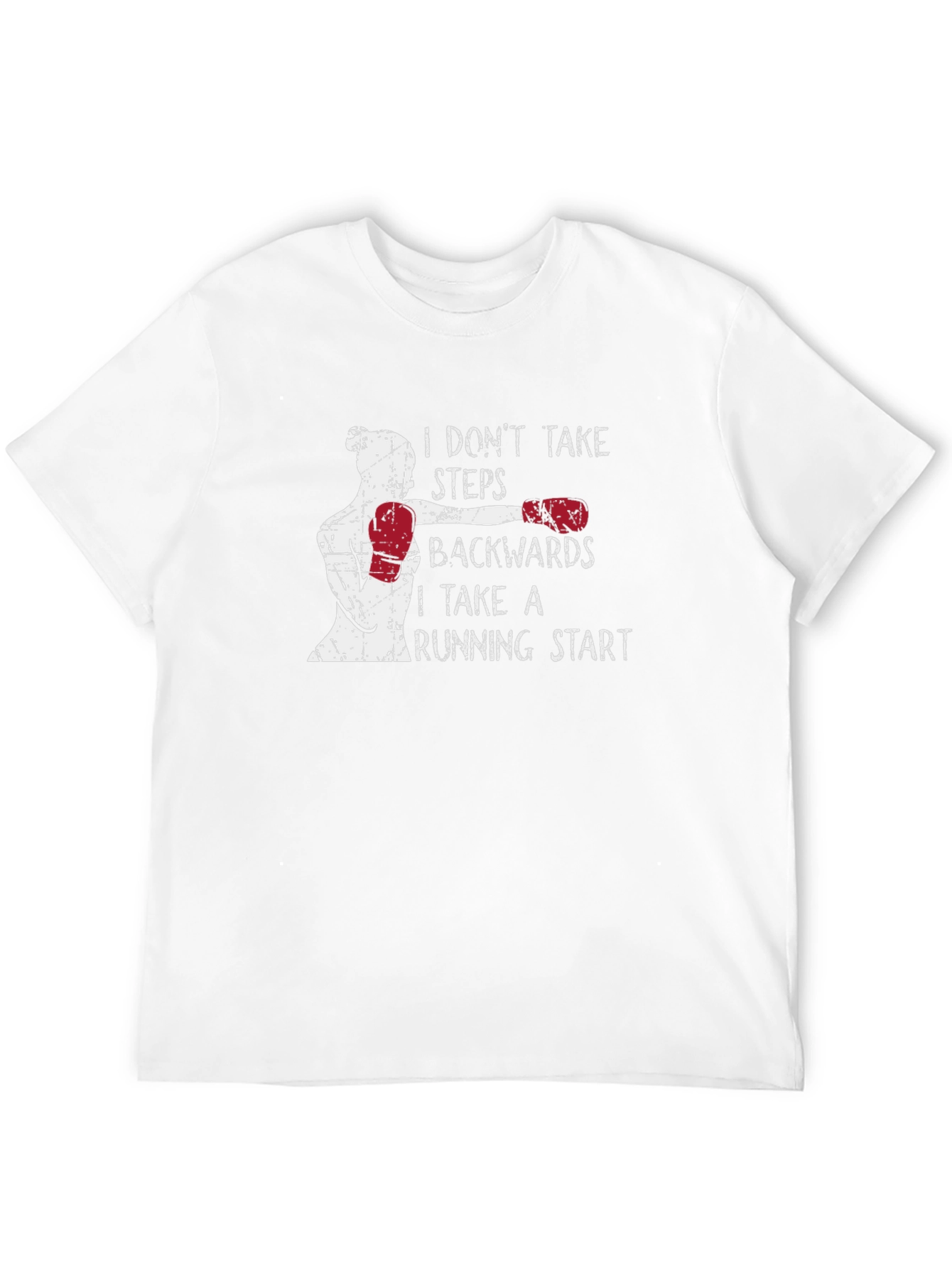 Motivational Boxing T-Shirt - Running Start Design