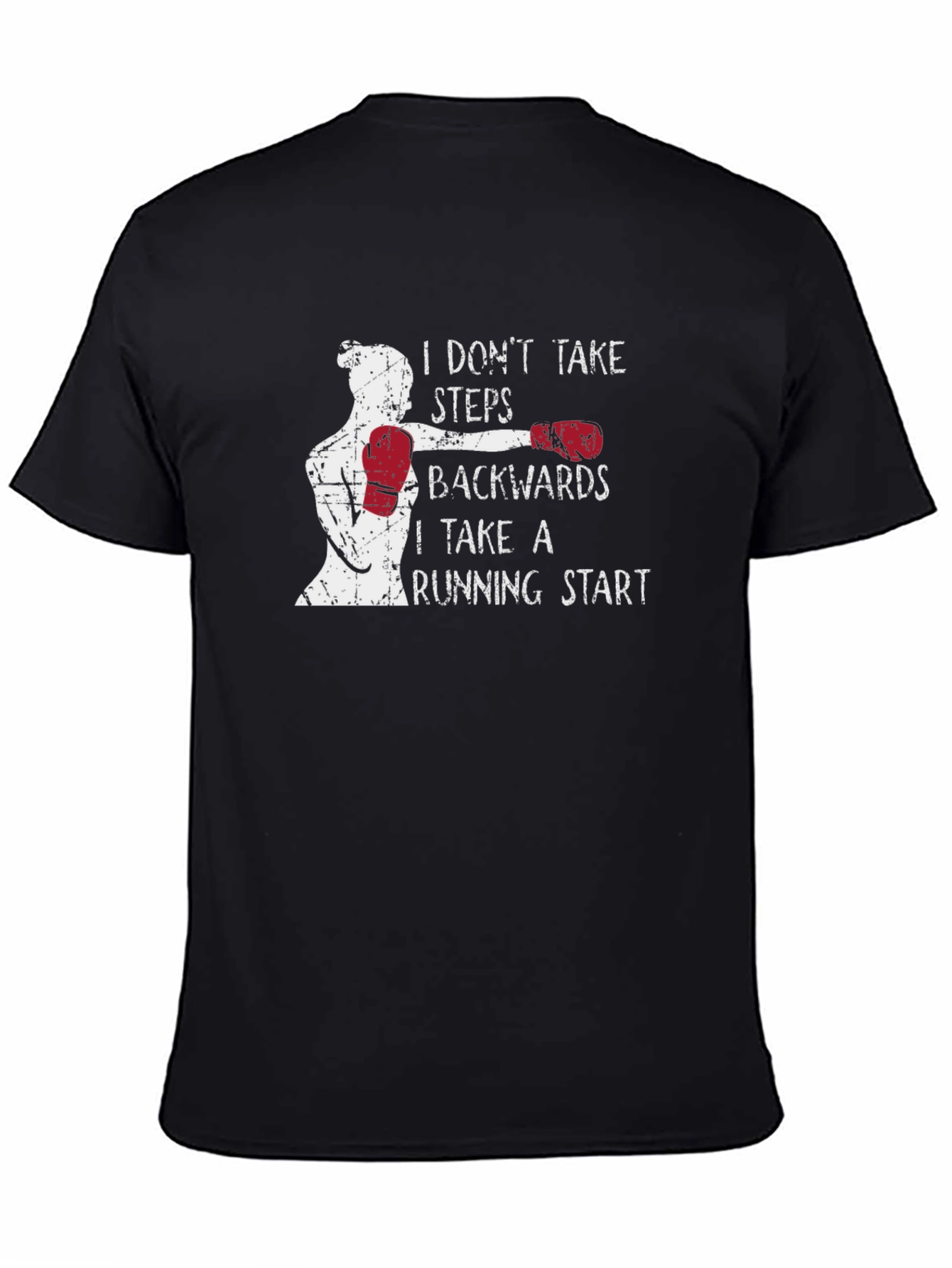 Motivational Boxing T-Shirt - Running Start Design