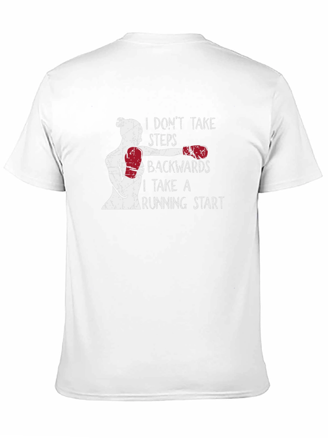 Motivational Boxing T-Shirt - Running Start Design