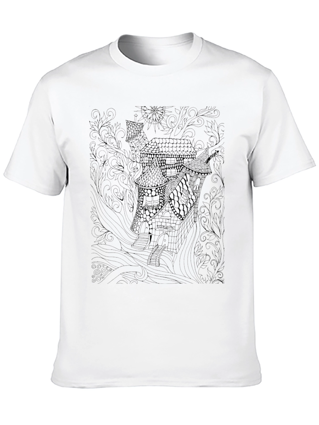 Mystic Manor Mens Black Graphic Tee