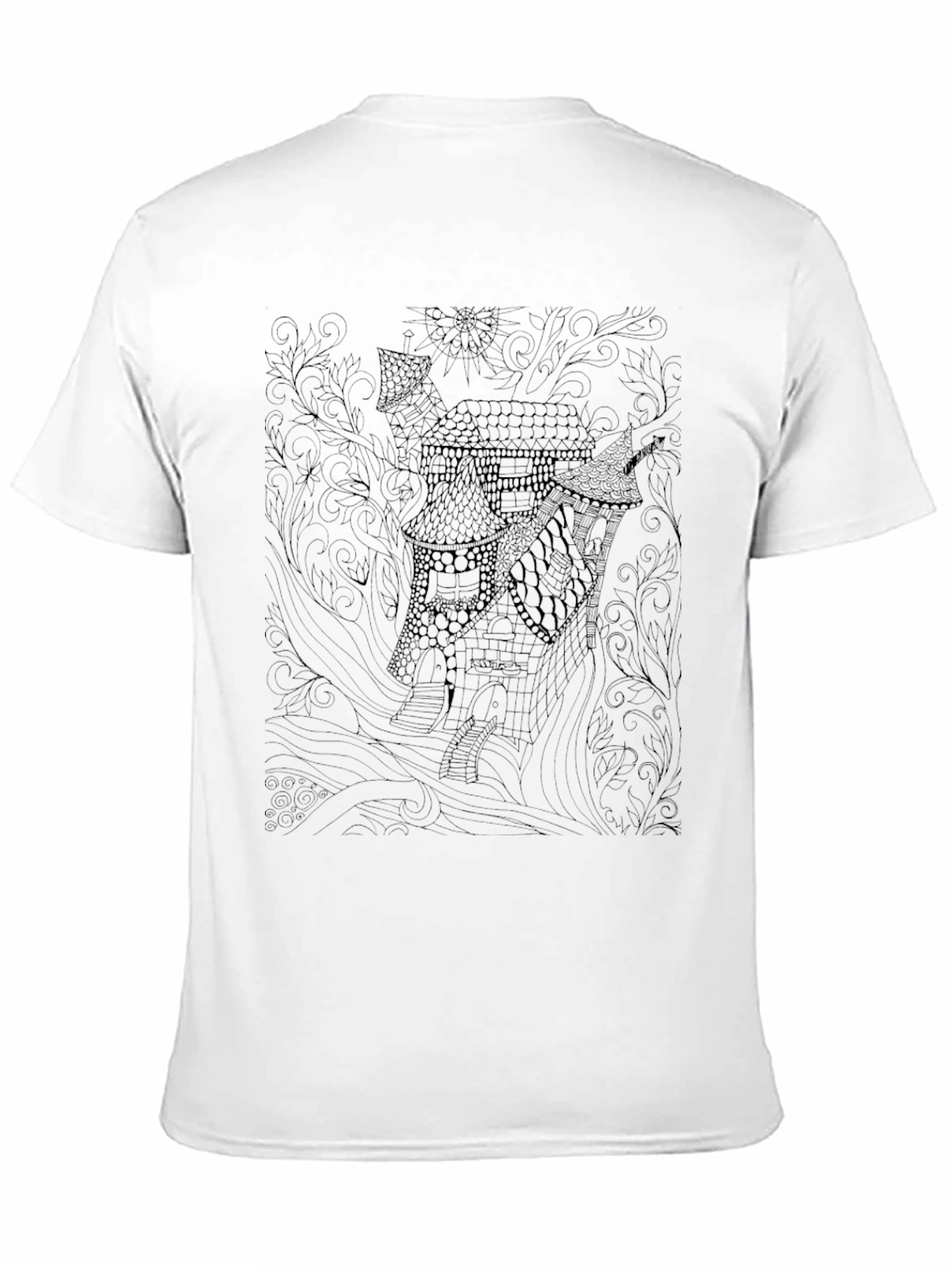 Mystic Manor Mens Black Graphic Tee