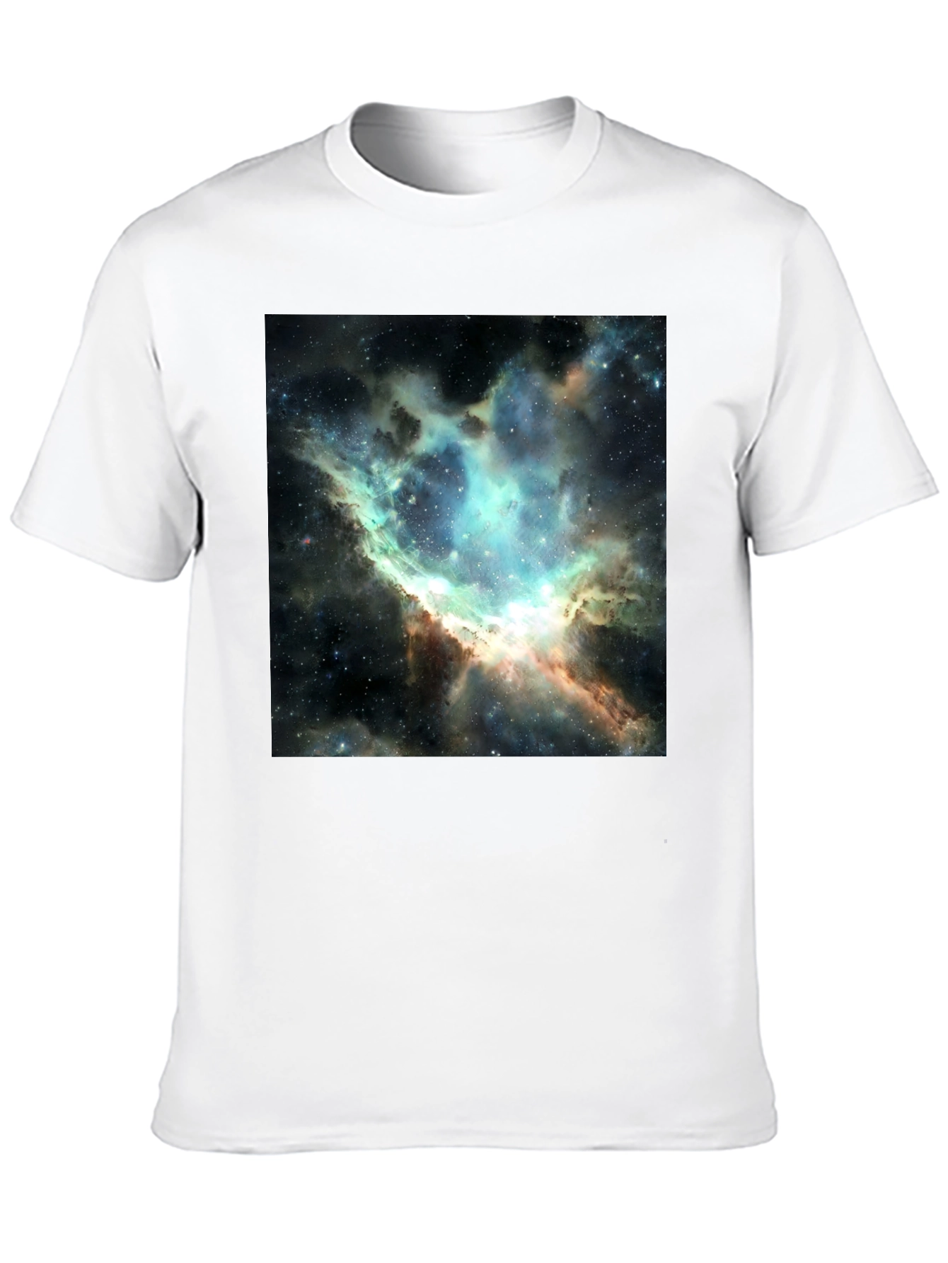 Nebula Print Black T-Shirt - Galaxy Design