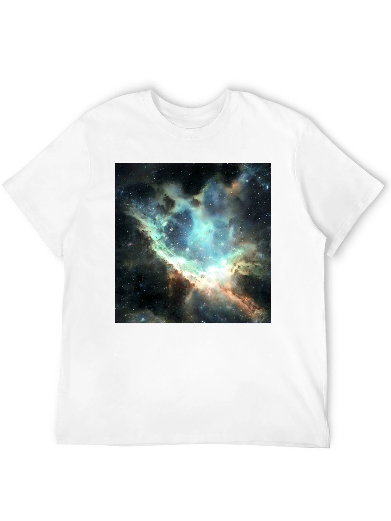Nebula Print Black T-Shirt - Galaxy Design