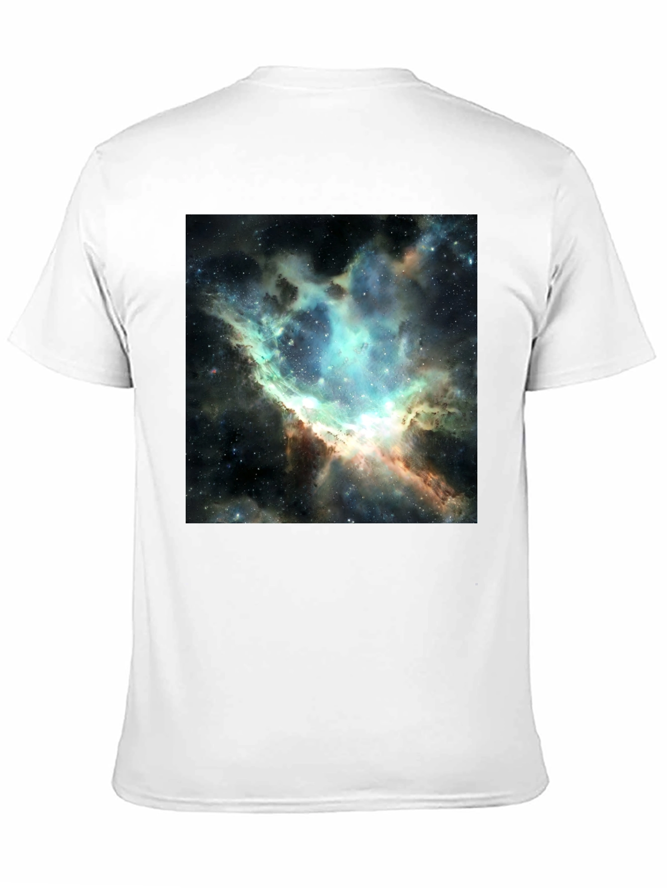 Nebula Print Black T-Shirt - Galaxy Design