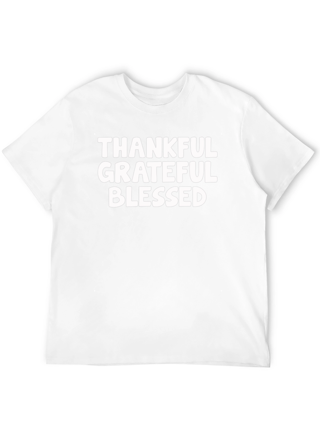 Thankful Grateful Blessed Black Tee