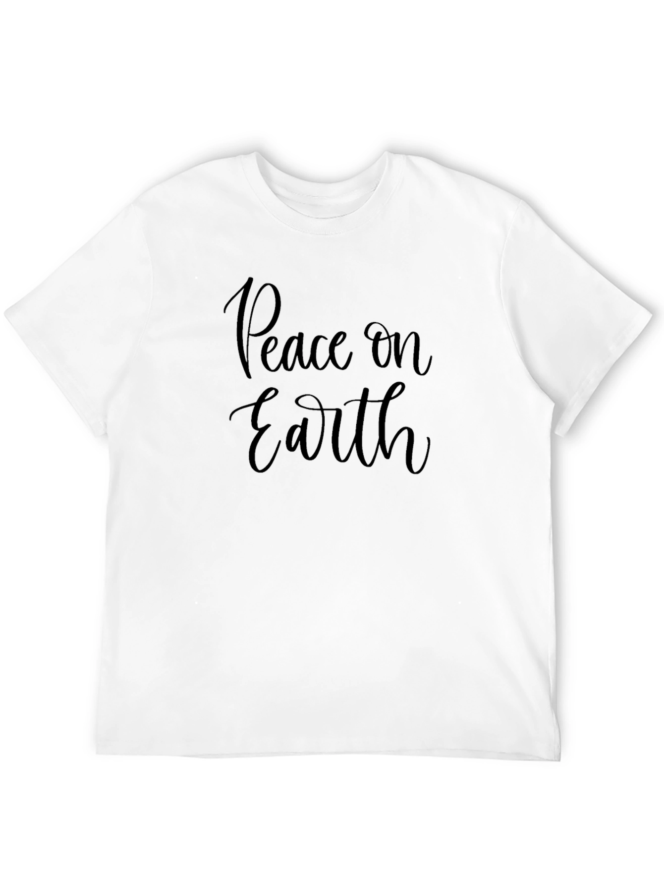 Peace on Earth Black Graphic Tee