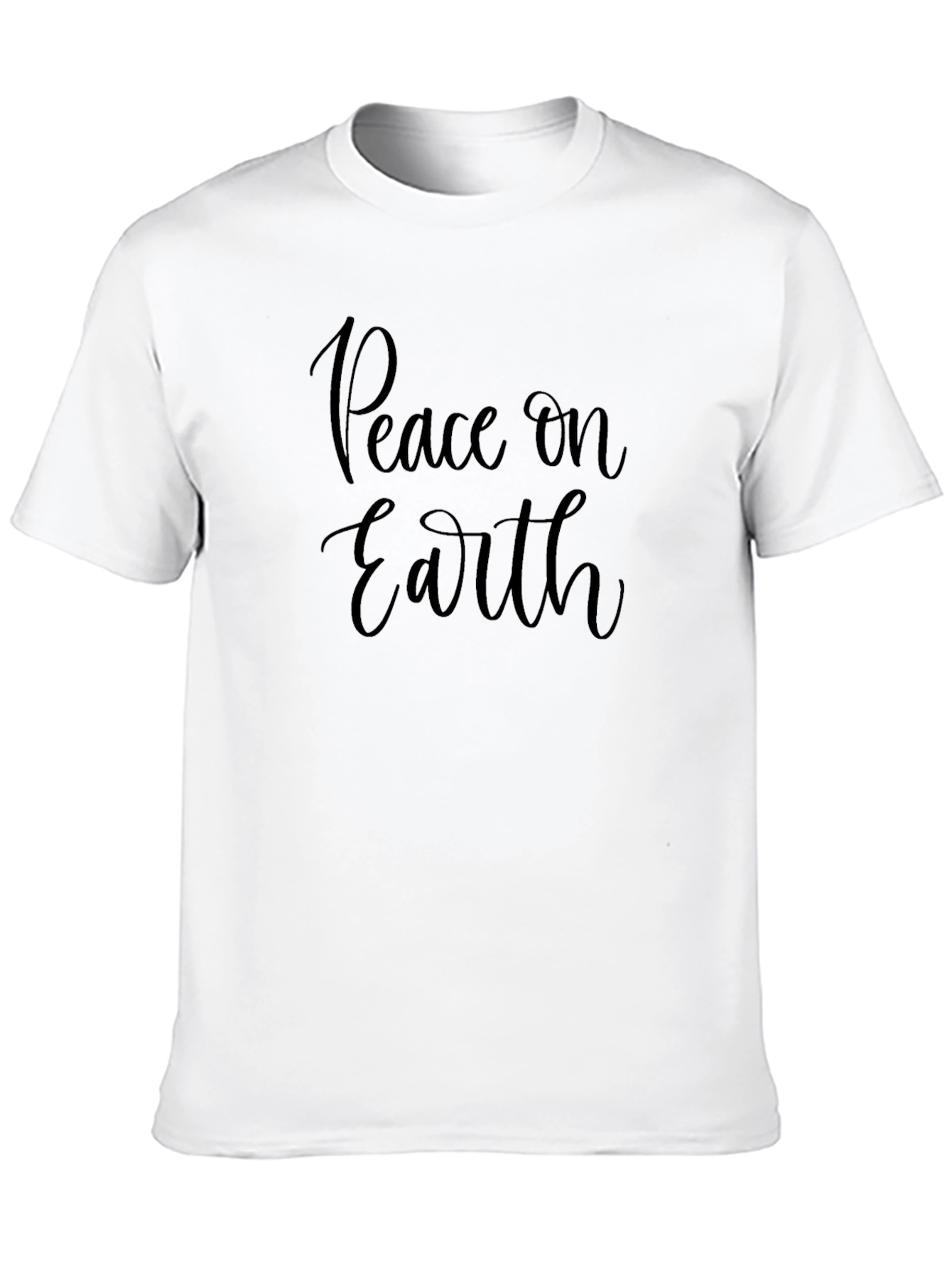Peace on Earth Black Graphic Tee