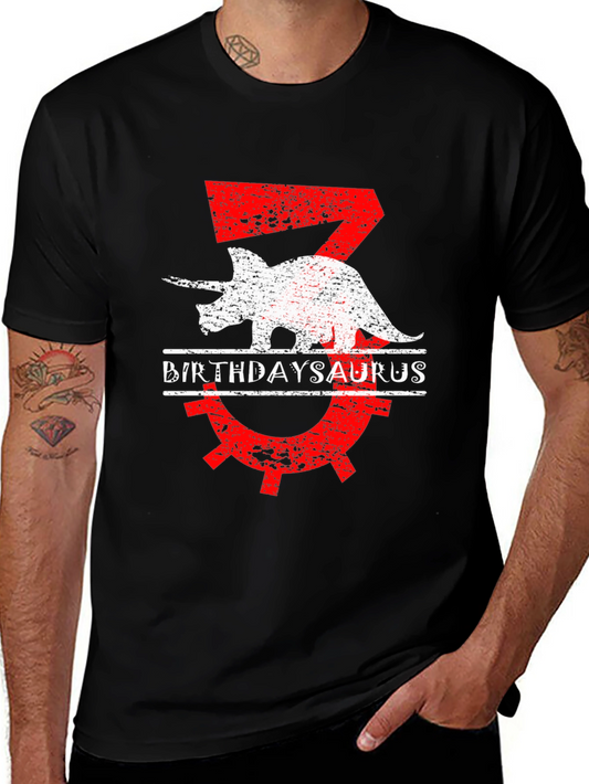 BirthdaySaurus T-Shirt - 3rd Birthday Dino Tee
