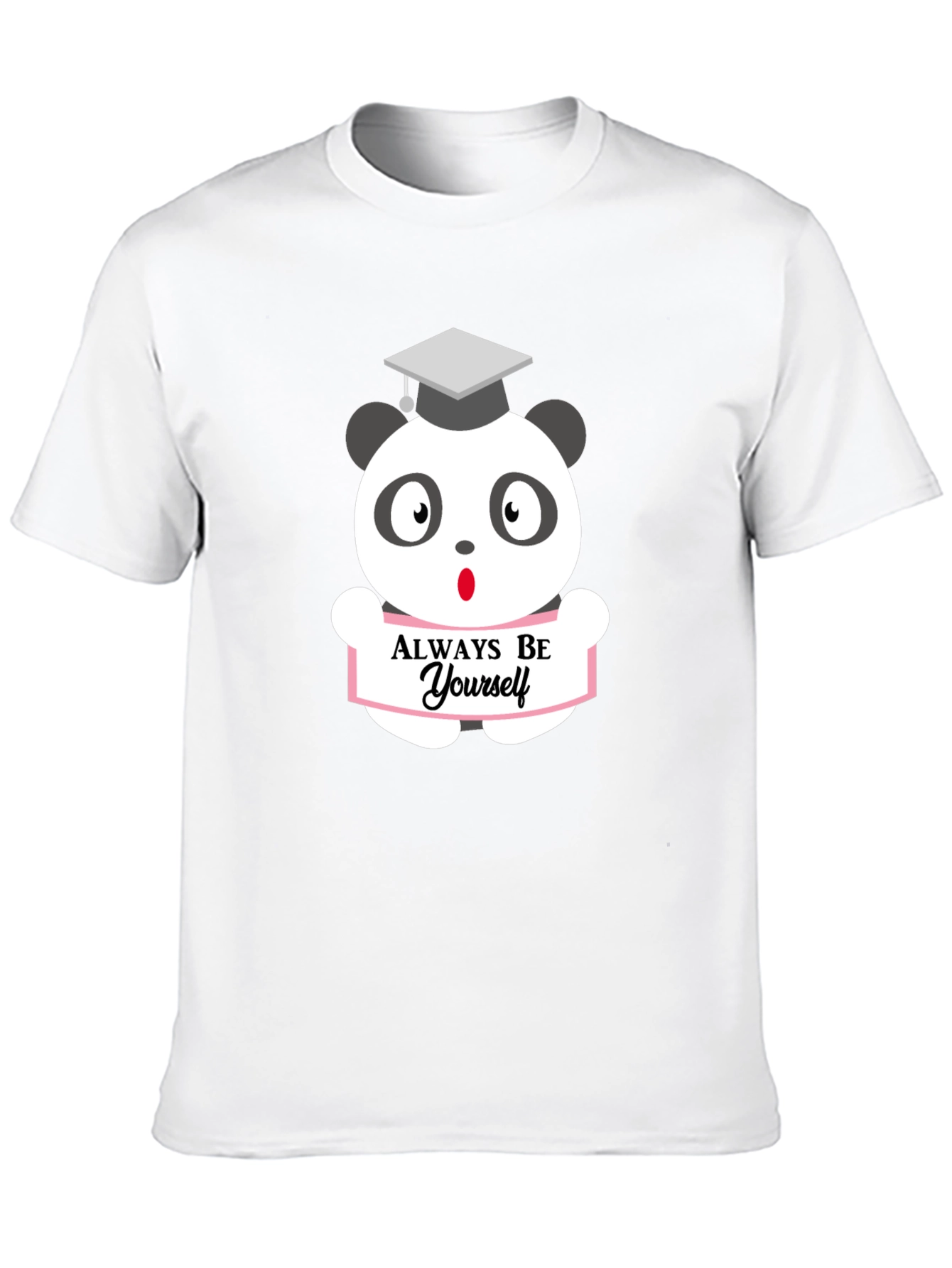 Always Be Yourself Panda Bear Graphic T-Shirt