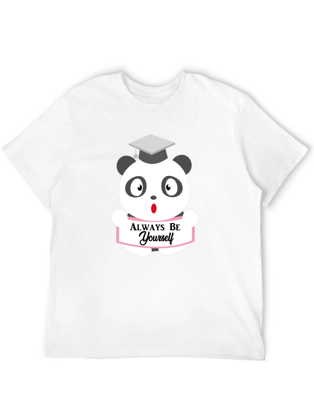 Always Be Yourself Panda Bear Graphic T-Shirt