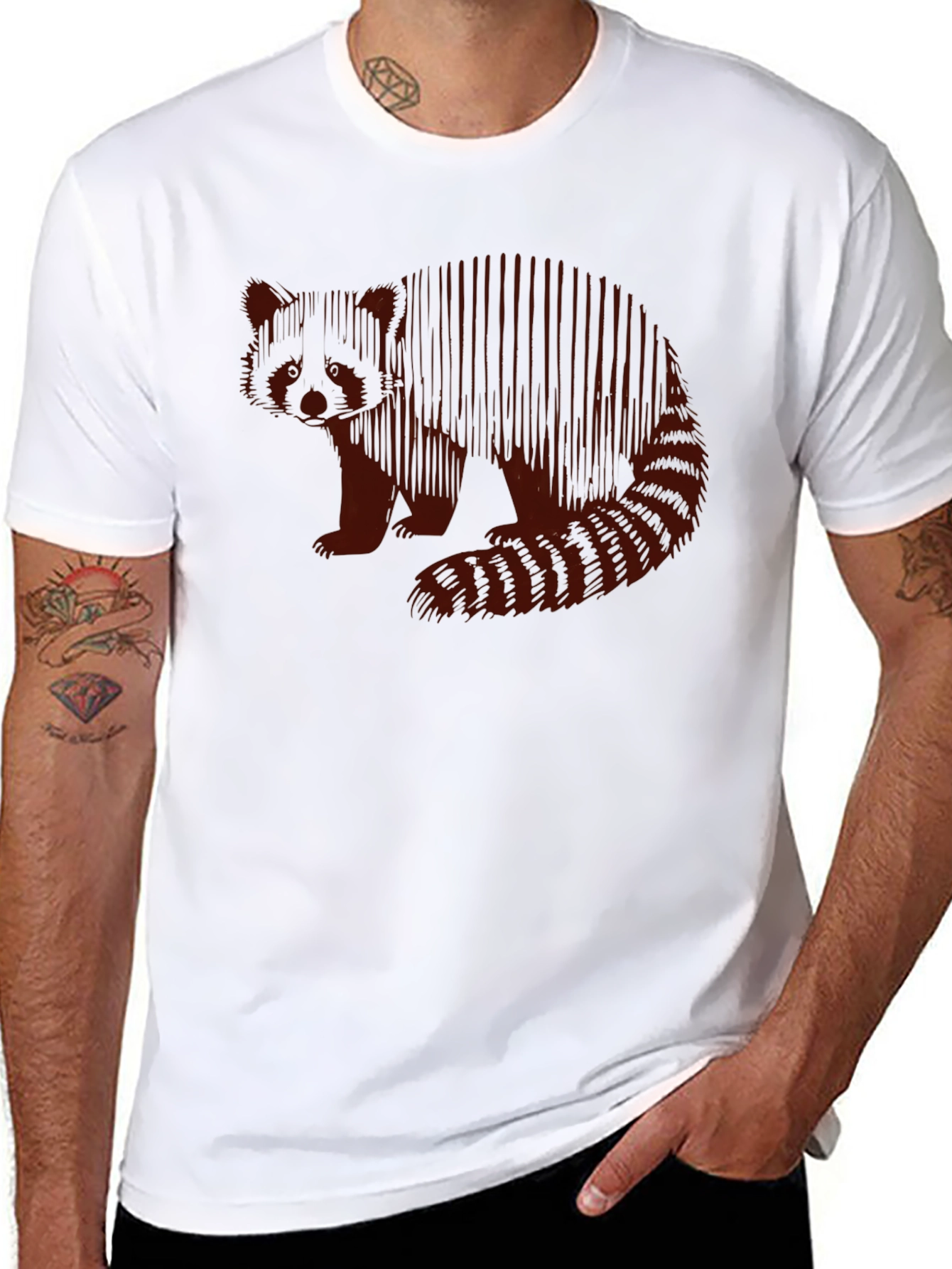 Red Panda Graphic Tee - Casual Style